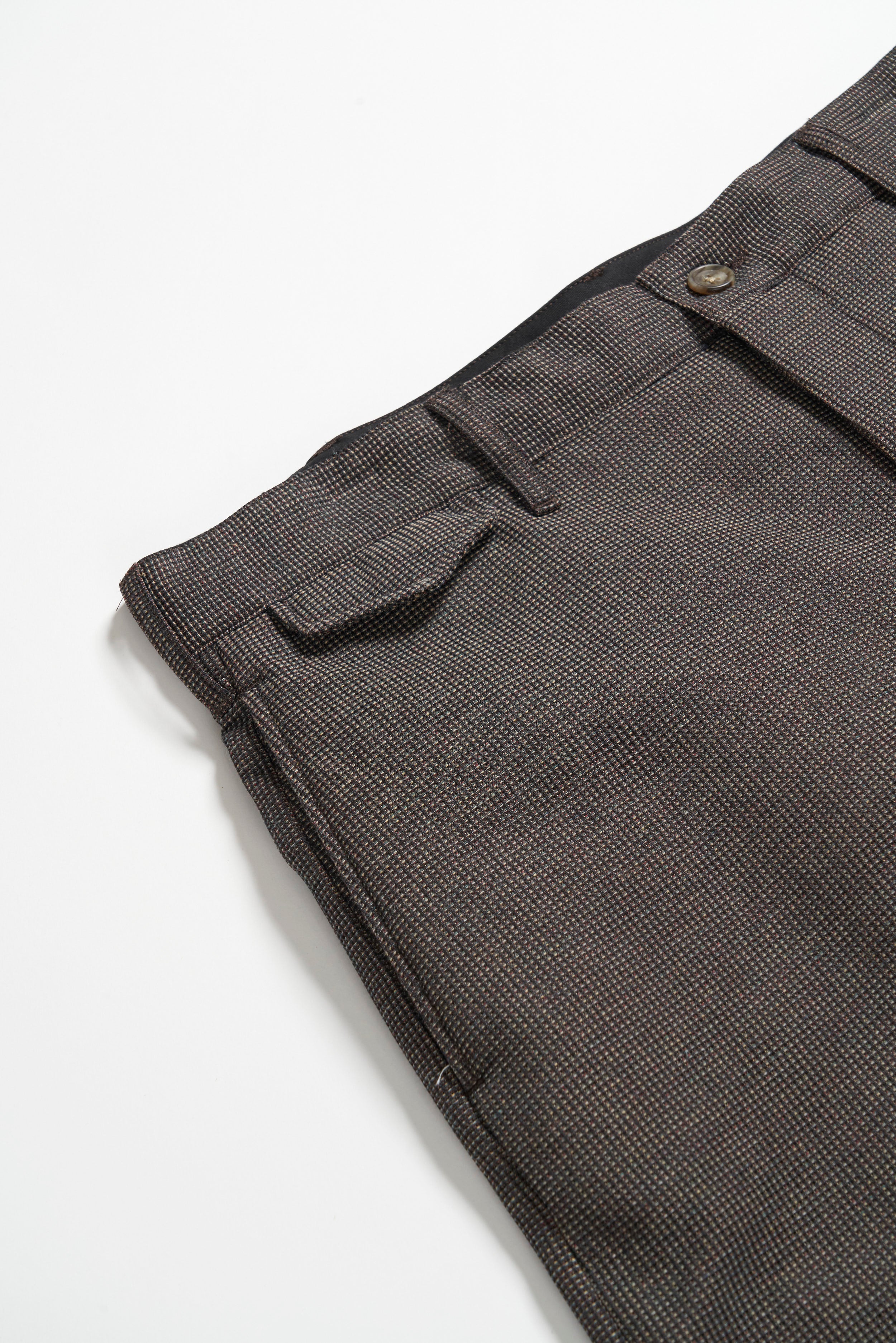 Engineered Garments Officer Pant - Dk.Brown CP Waffle