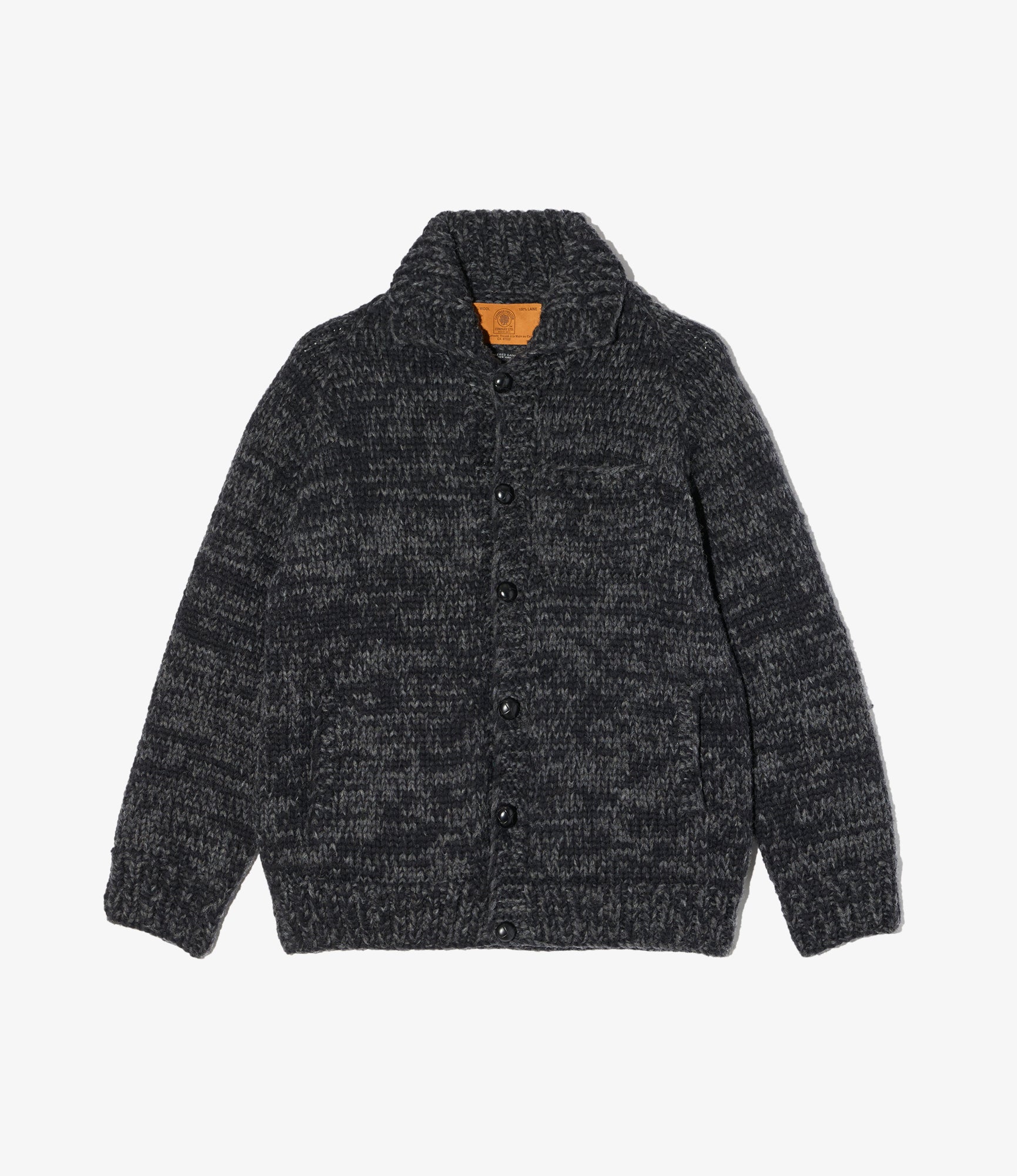 Cowichan Sweater – Charcoal Melange Wool Knit
