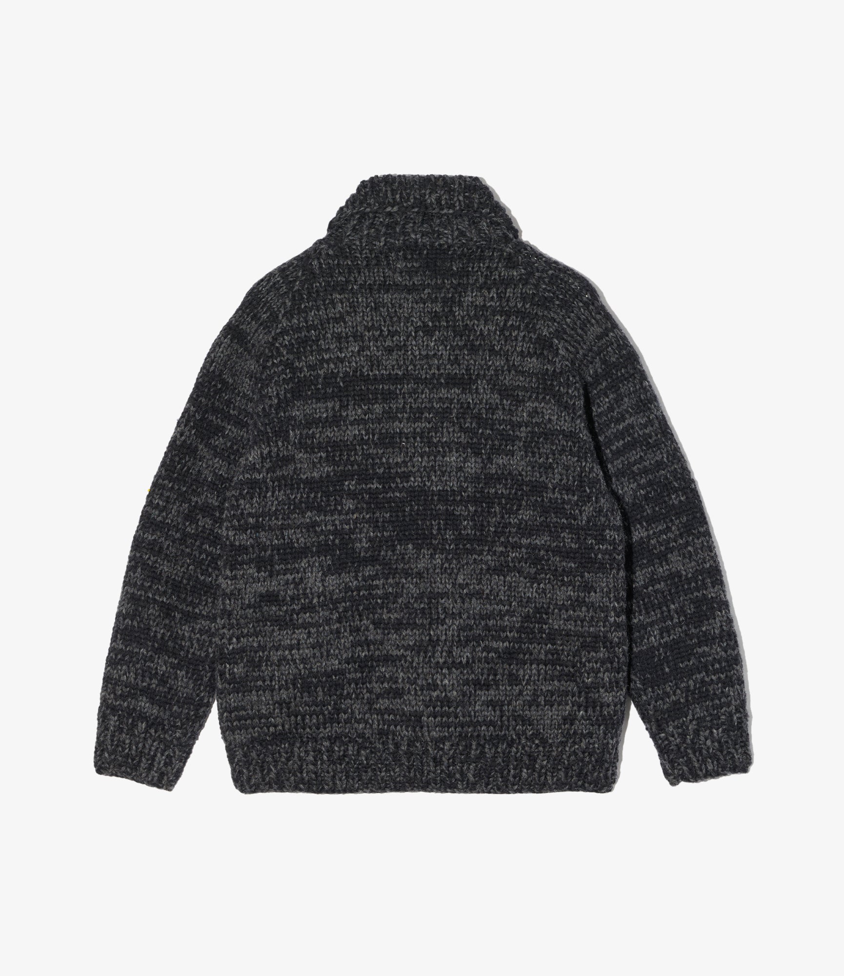 Cowichan Sweater – Charcoal Melange Wool Knit