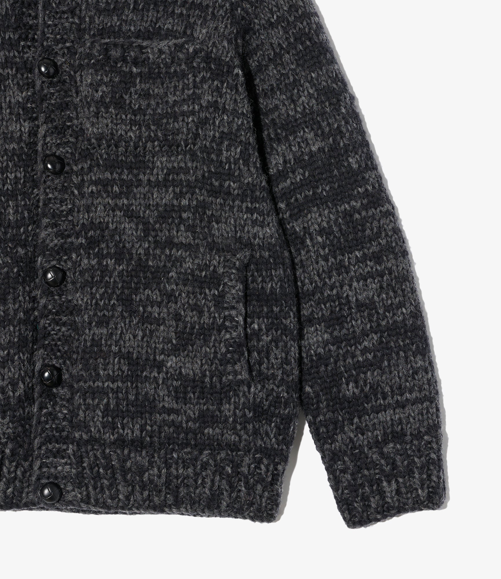 Cowichan Sweater – Charcoal Melange Wool Knit