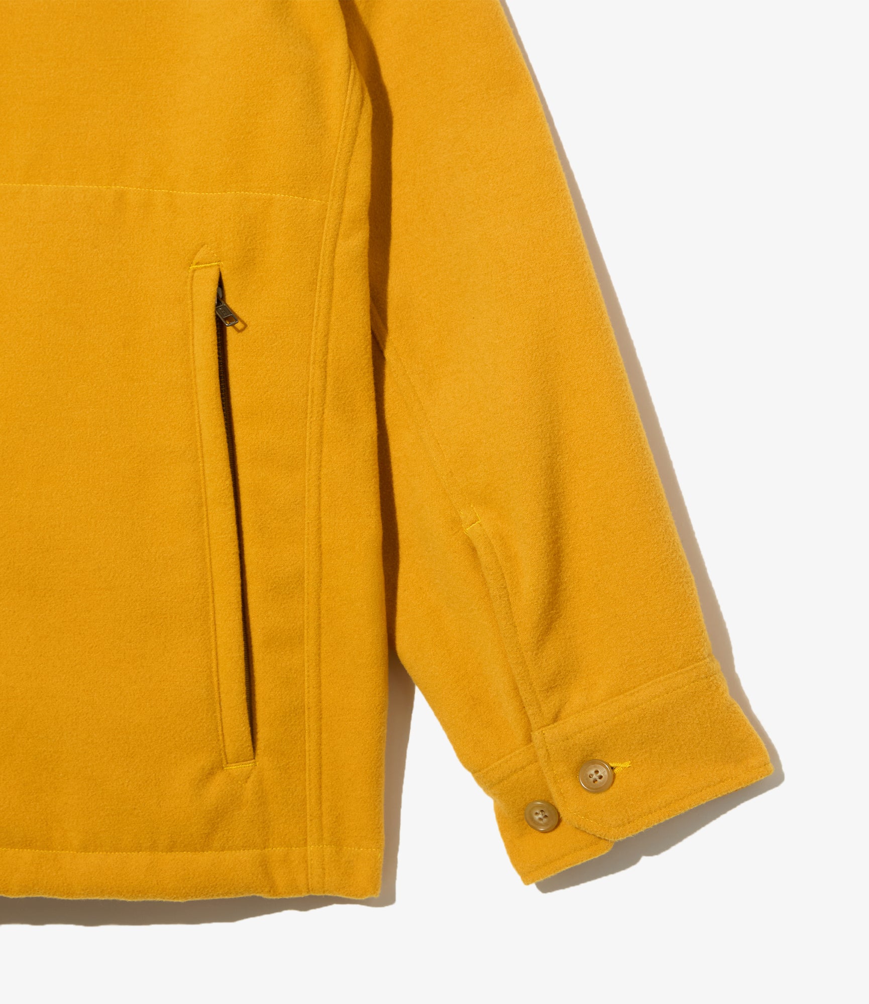 Cruiser Jacket – Gold Fake Melton Wool