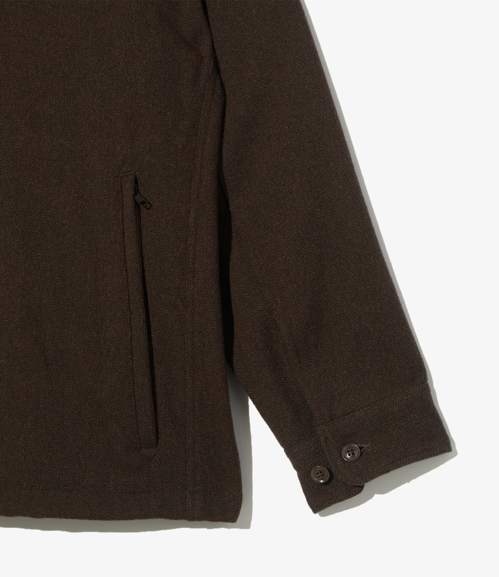 Cruiser Jacket – Dark Brown Heavy Tweed Blend