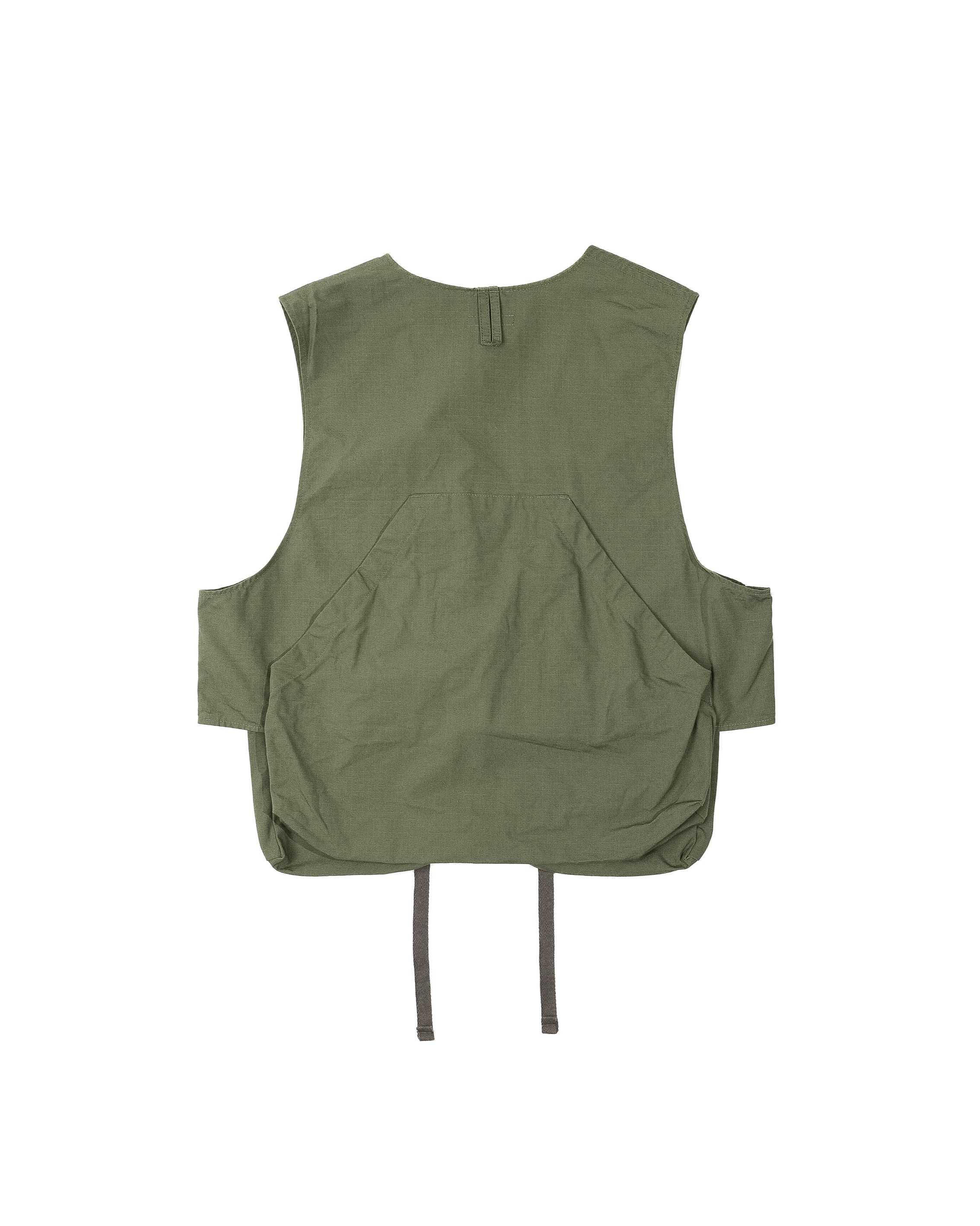Engineered Garments Fowl Vest - Olive Cotton Ripstop – Engineered Garments – Nepenthes London