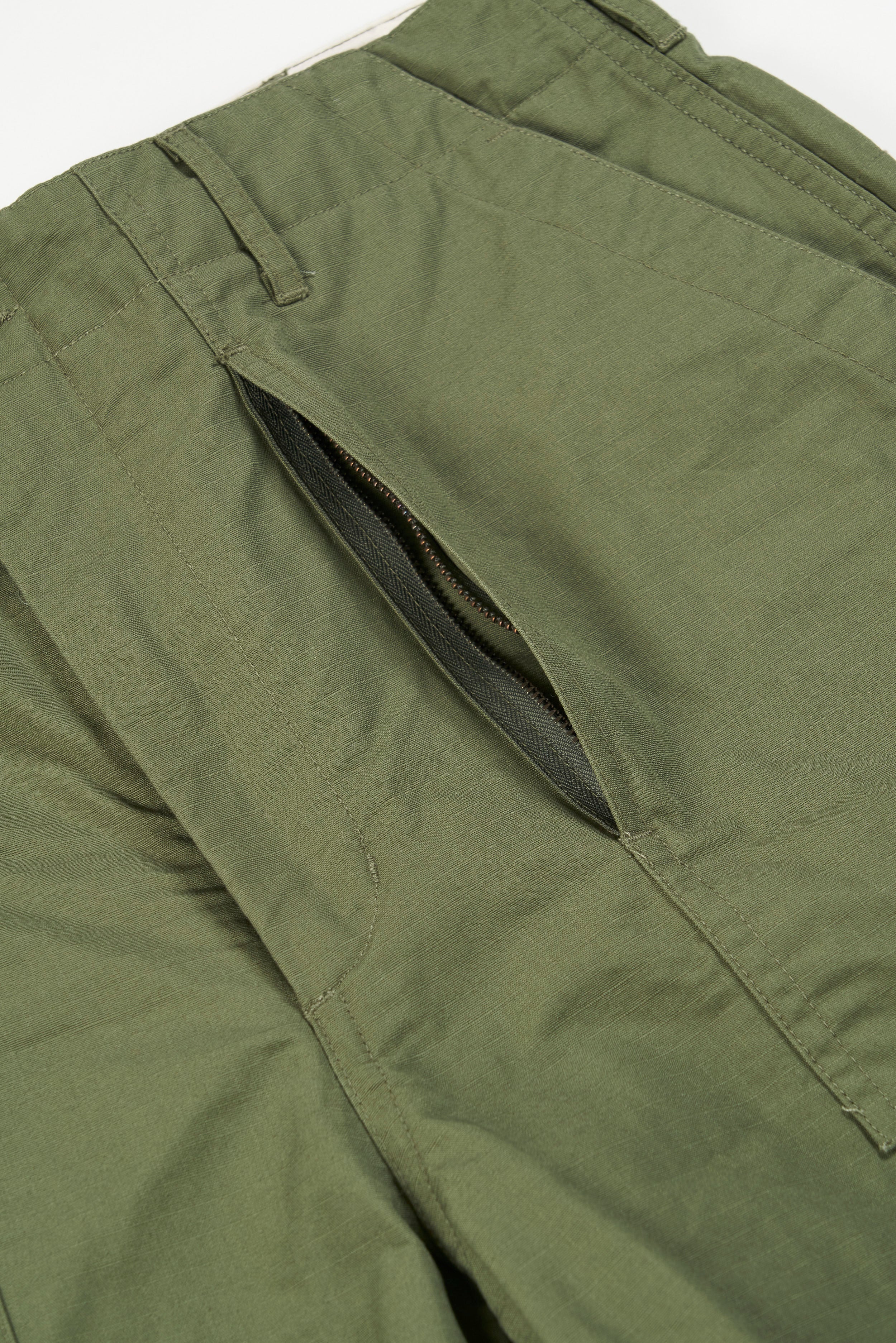 Engineered Garments Fatigue Short - Olive Cotton Ripstop