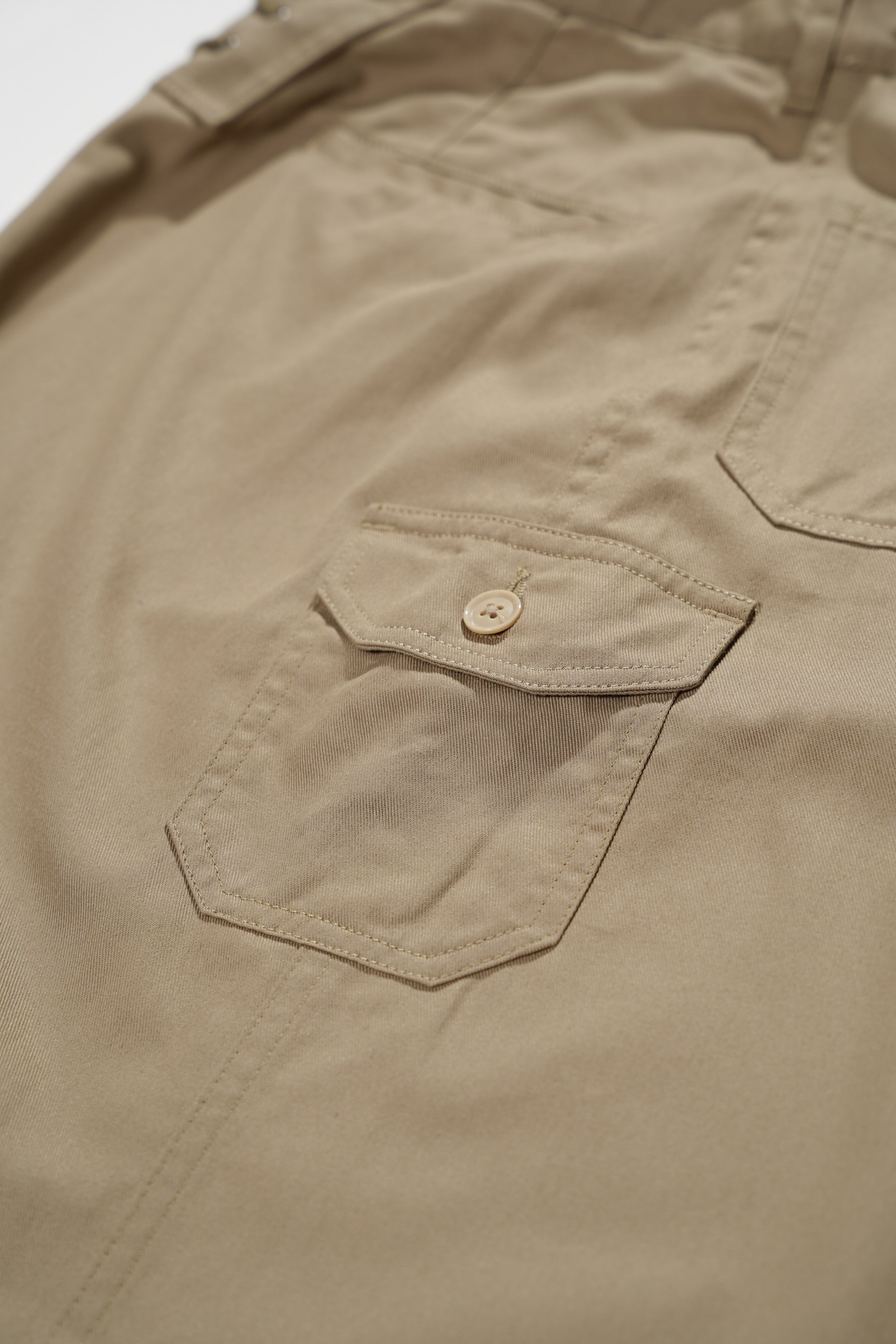 Engineered Garments Blank Label Lace Up Skirt - Khaki 6.5oz Flat Twill