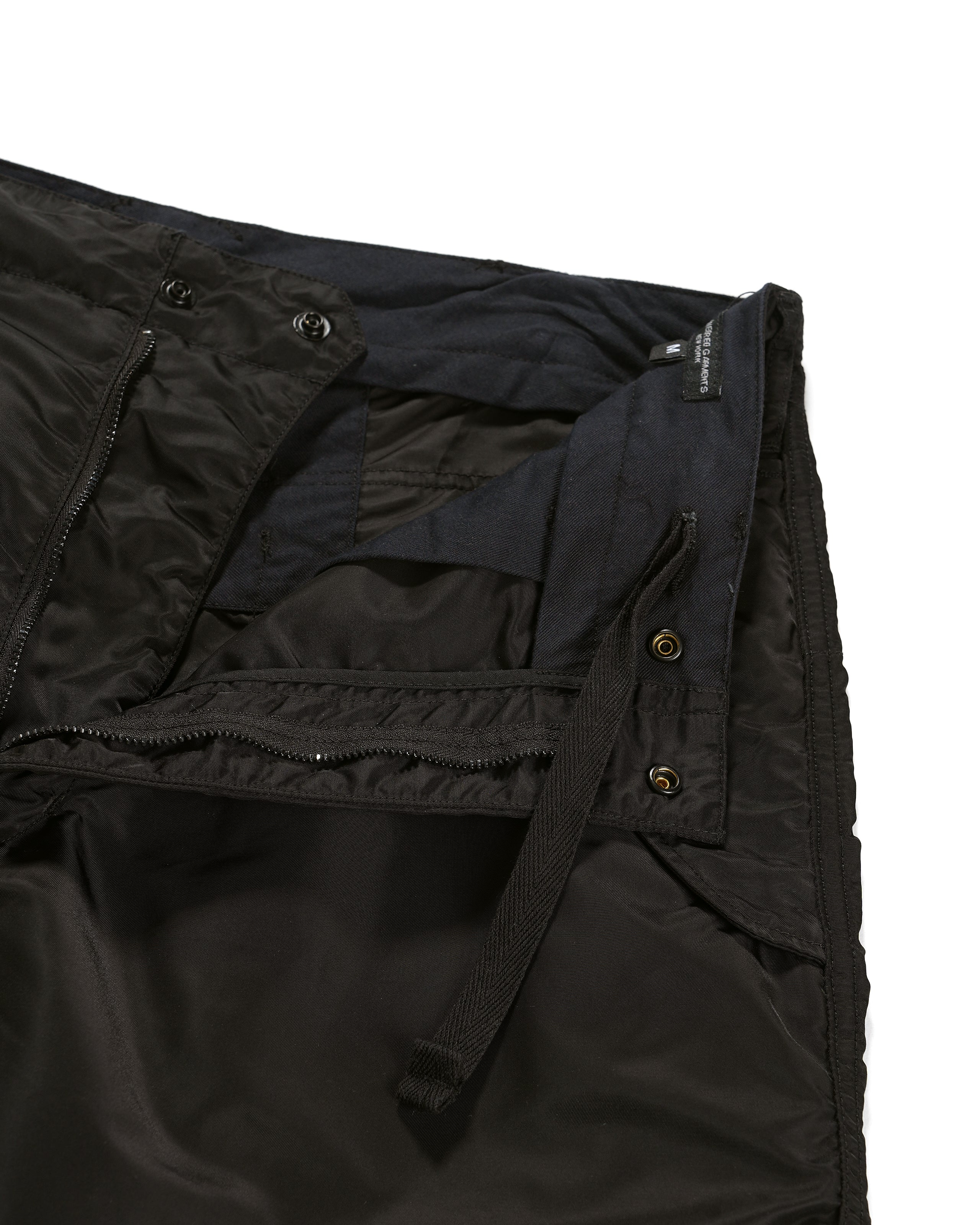 Engineered Garments Over Pant - Black Flight Satin Nylon