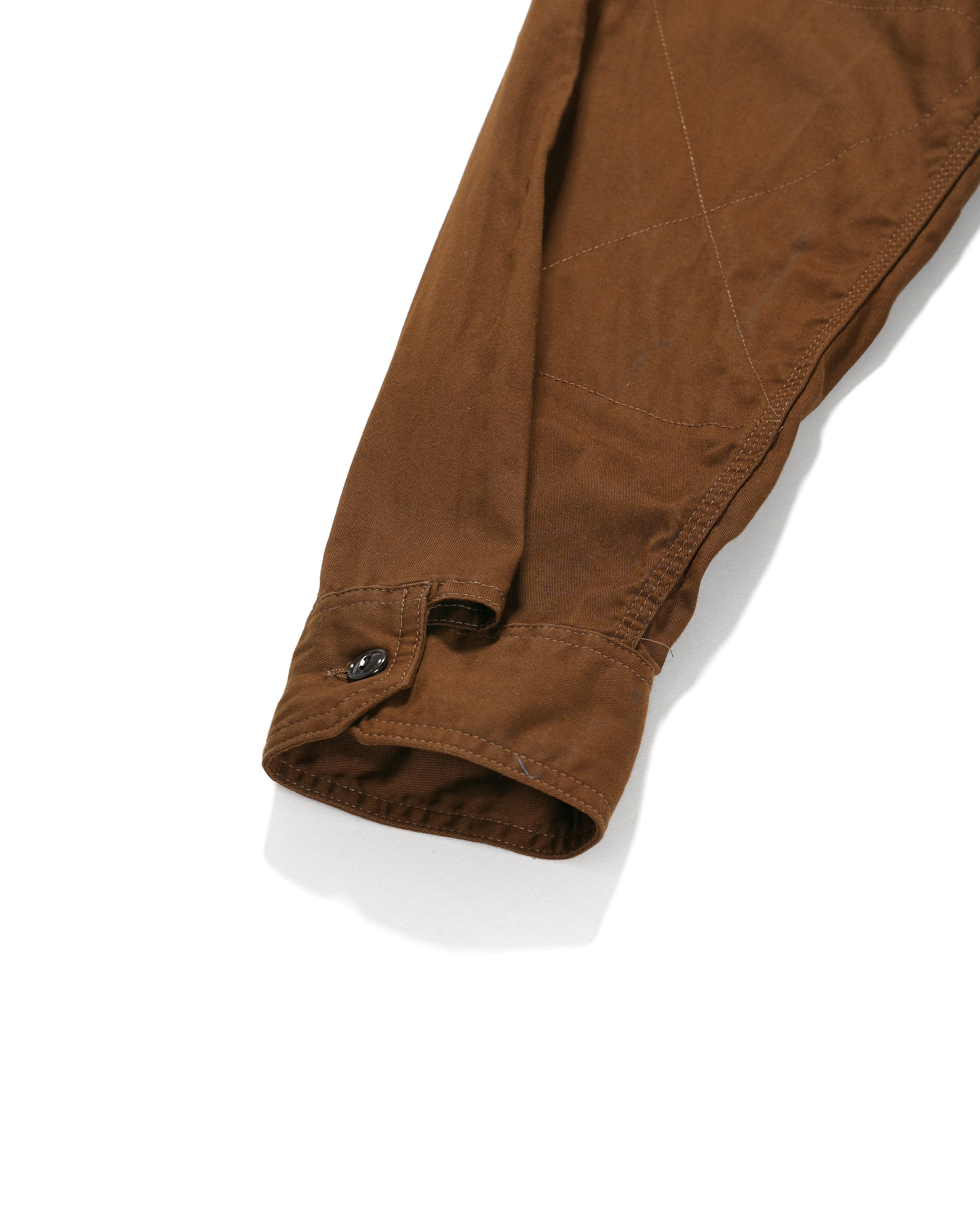 Engineered Garments Work Shirt - Brown Cotton Micro Sanded Twill