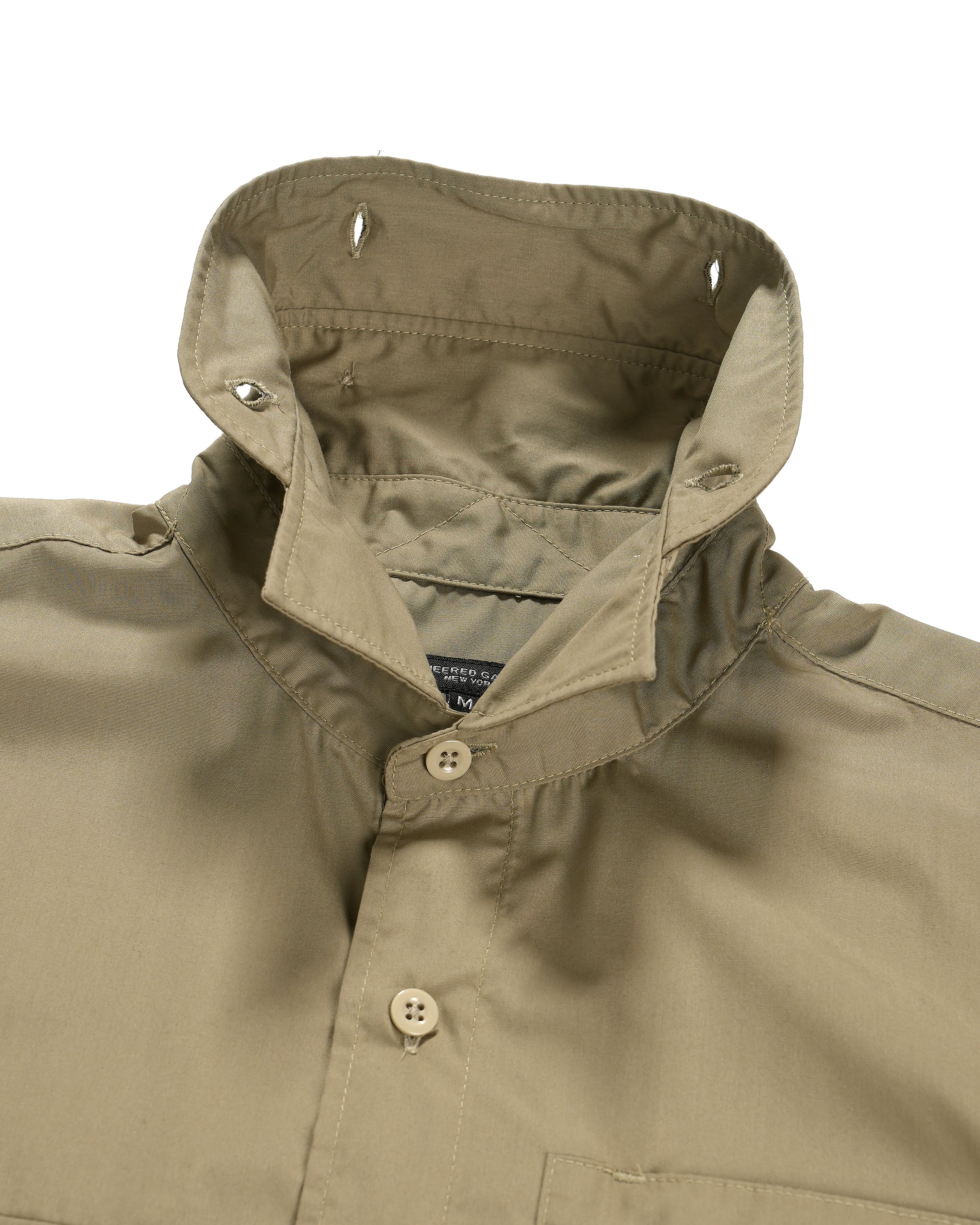 Engineered Garments Trail Shirt - Khaki Lt.Weight PC Poplin
