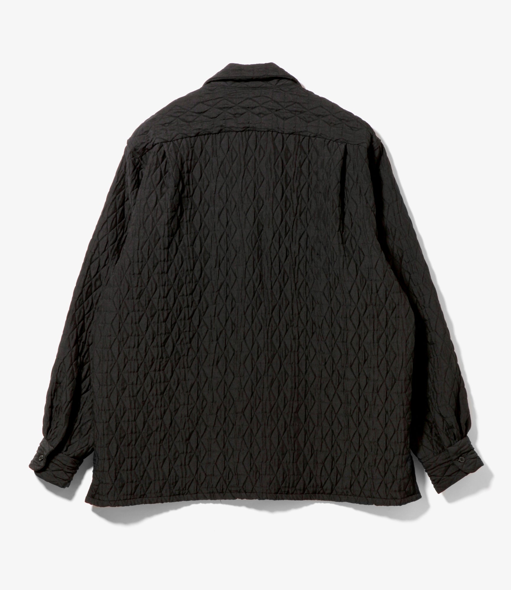 Classic Shirt – Black Geo Quilted Polyester