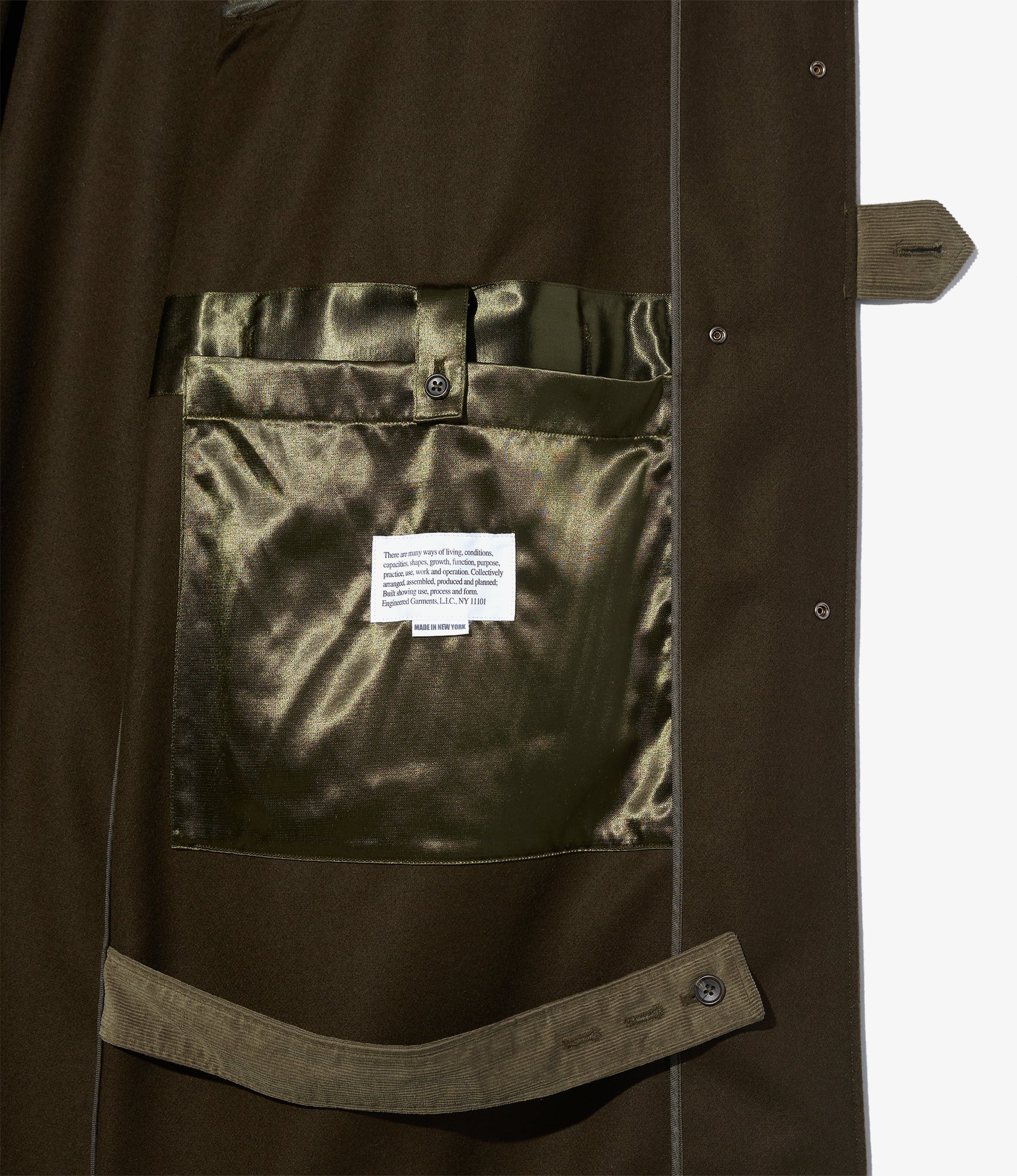 Duffle Coat – Olive 24oz Melton Wool