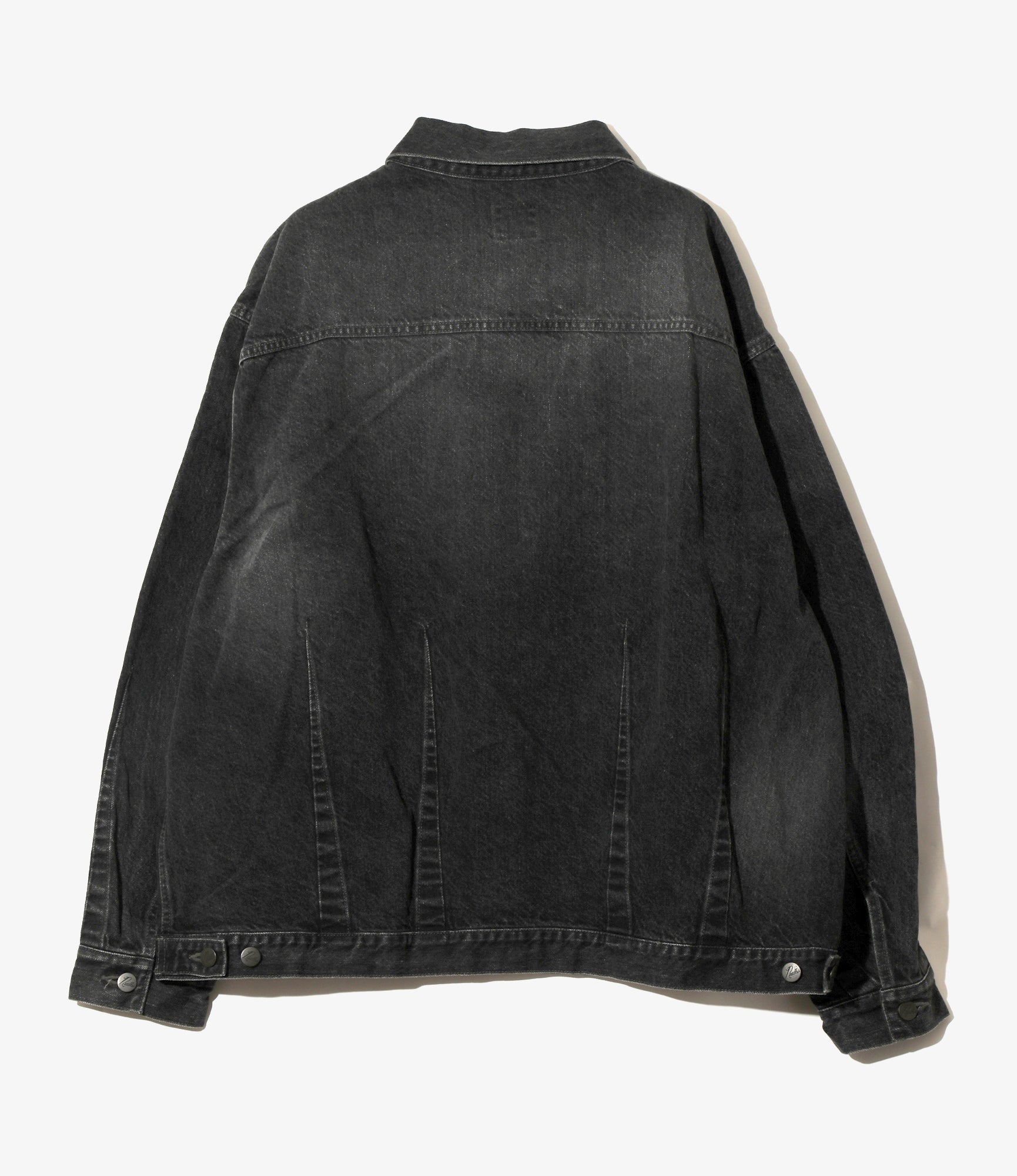 Darts Bottom Jean Jacket – Black 12oz Denim