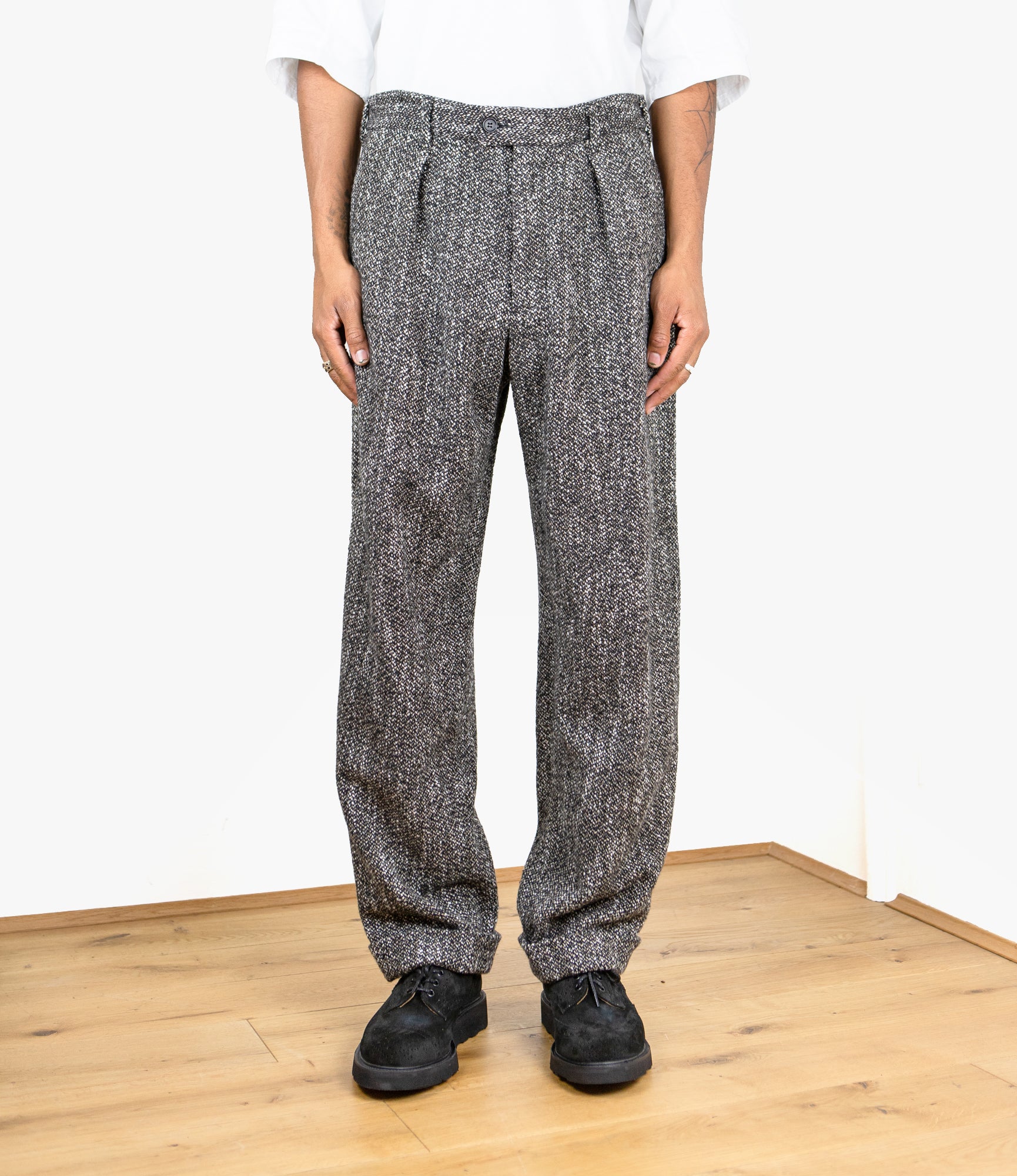 Carlyle Pant – Brown/Black Homespun Wool