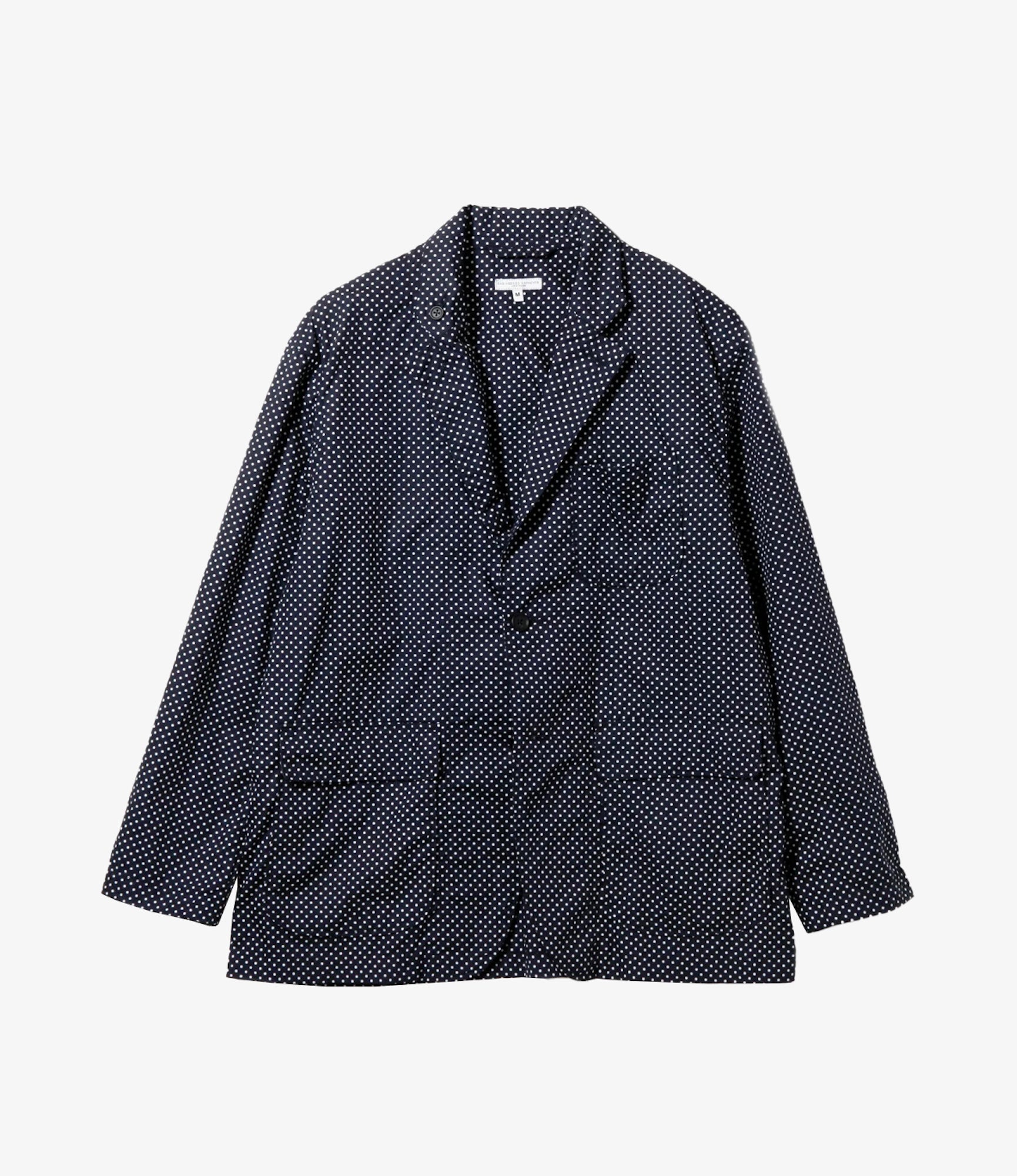 Engineered Garments Nepenthes SP Loiter Jacket - Navy Big PD Broadcloth