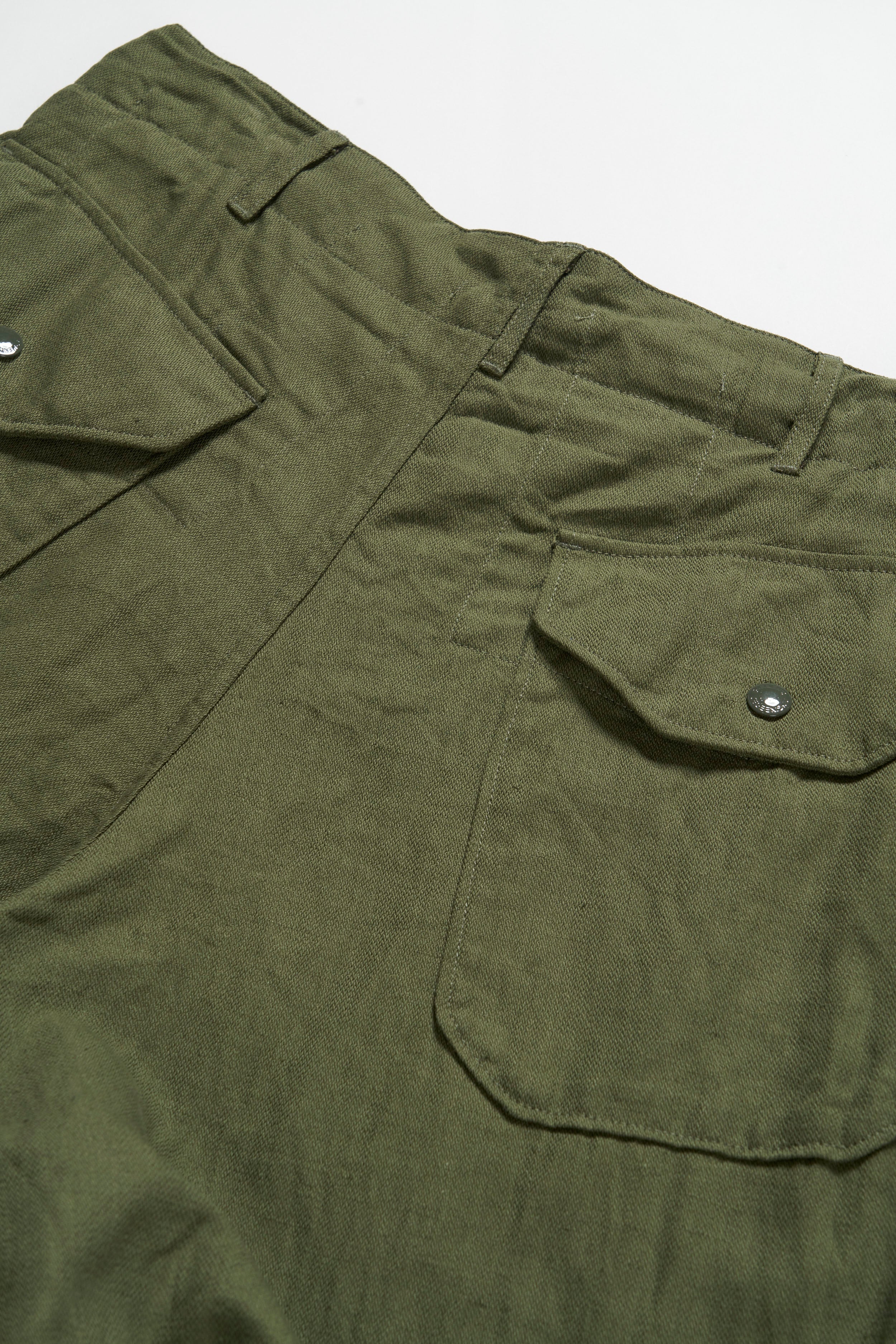 Engineered Garments Over Pant - Olive Cotton Acetate Satin