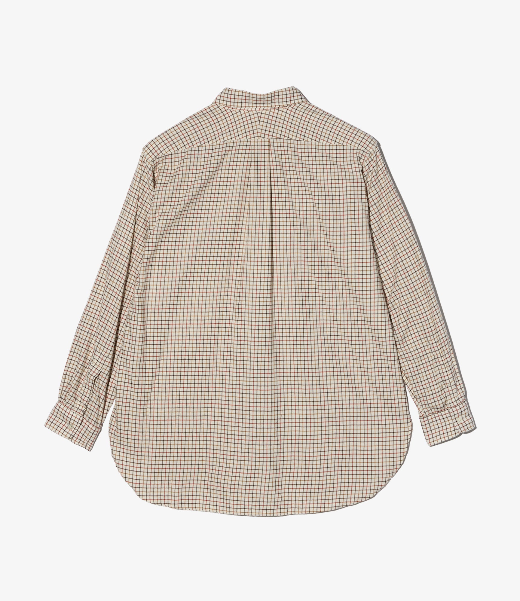 19th Century BD Shirt – Ivory Tattersall Brushed Cotton