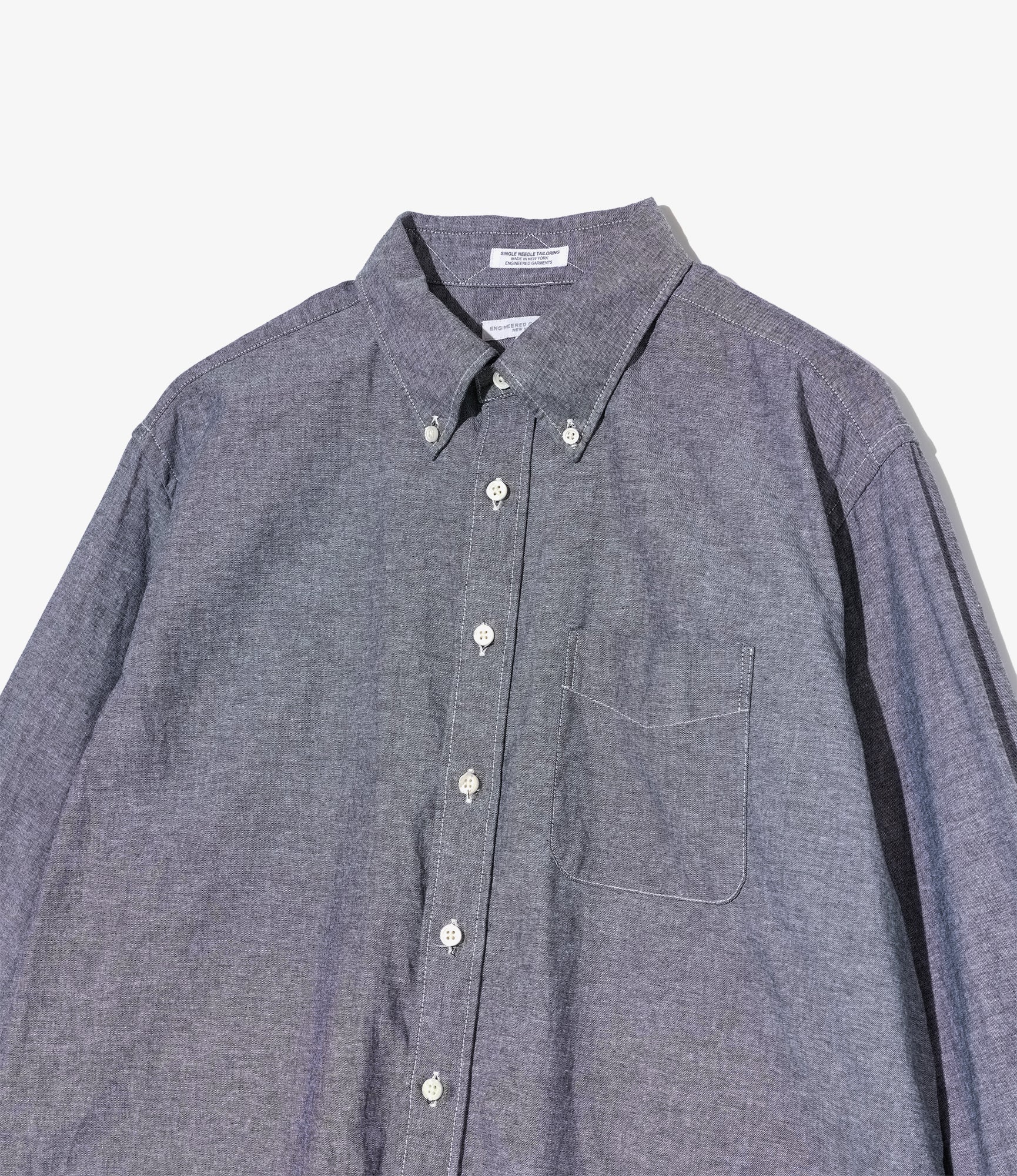 19th Century BD Shirt – Grey Chambray