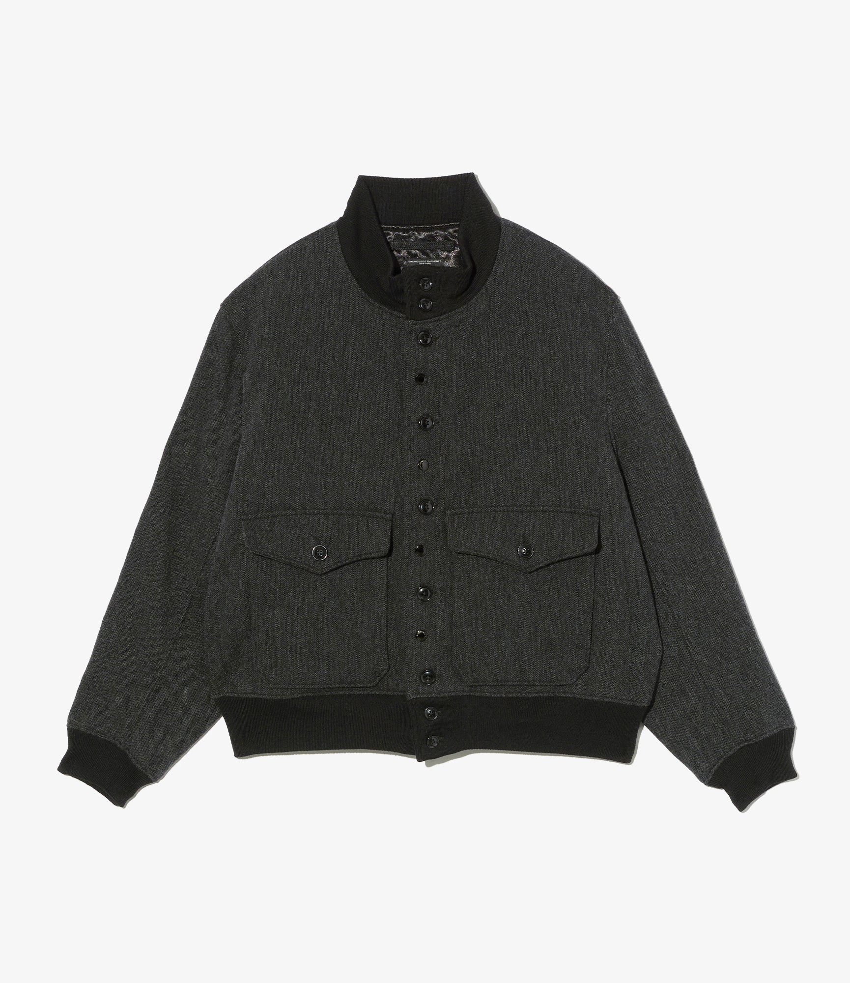 A-1 Jacket – Charcoal Heavy Tweed Blend
