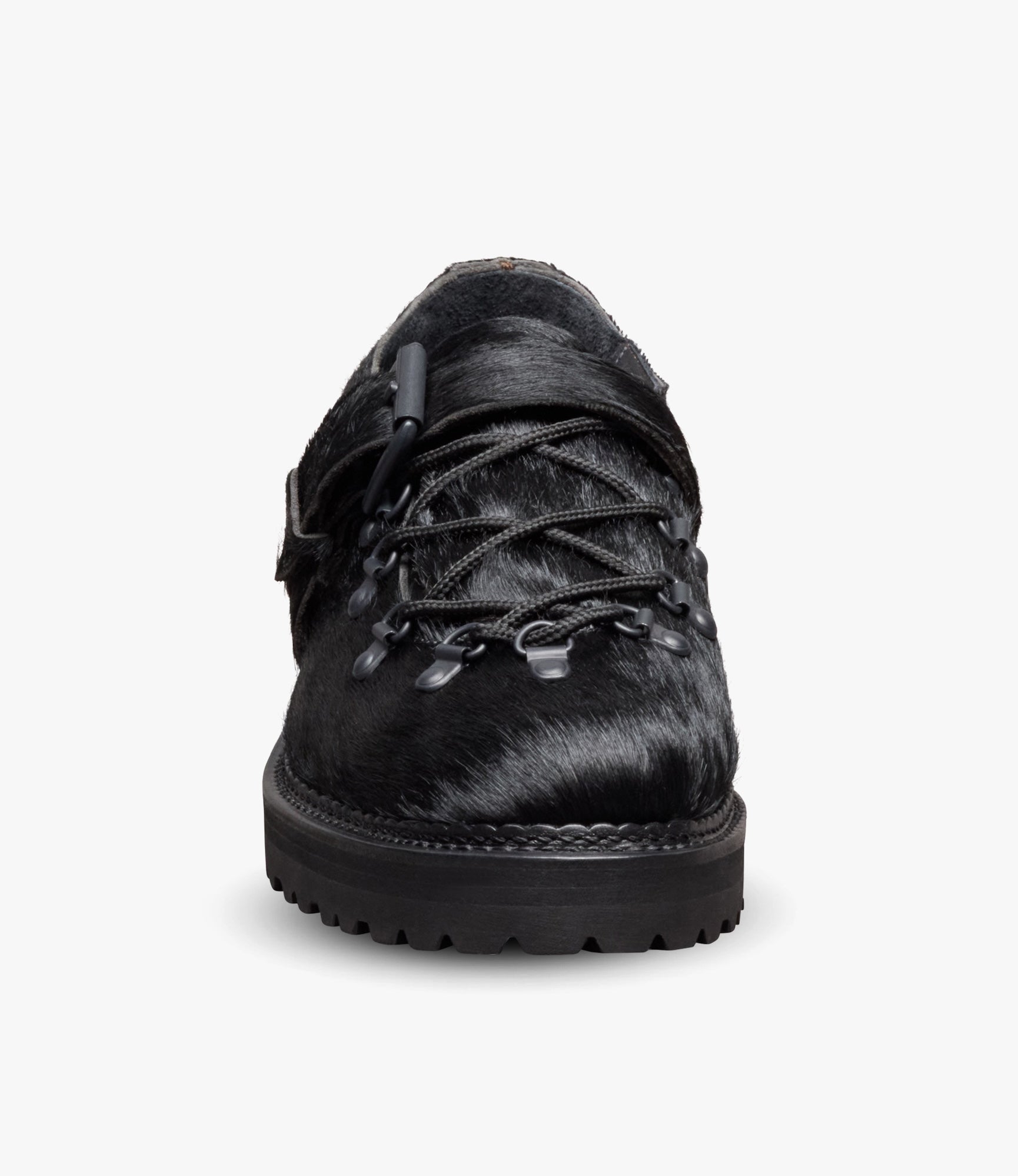 Adirondack Low Hiker Shoe – Black Pony Hair