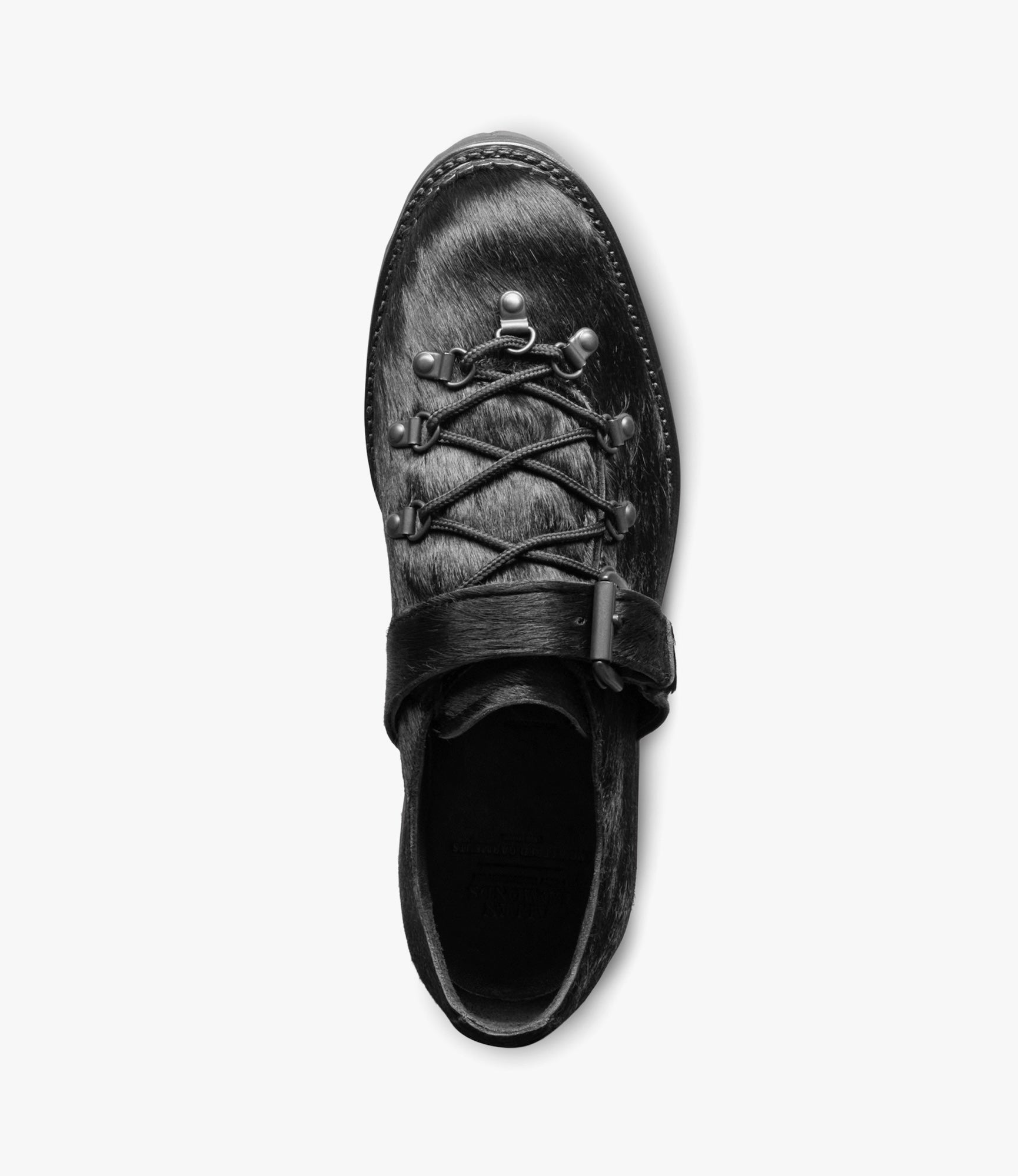 Adirondack Low Hiker Shoe – Black Pony Hair