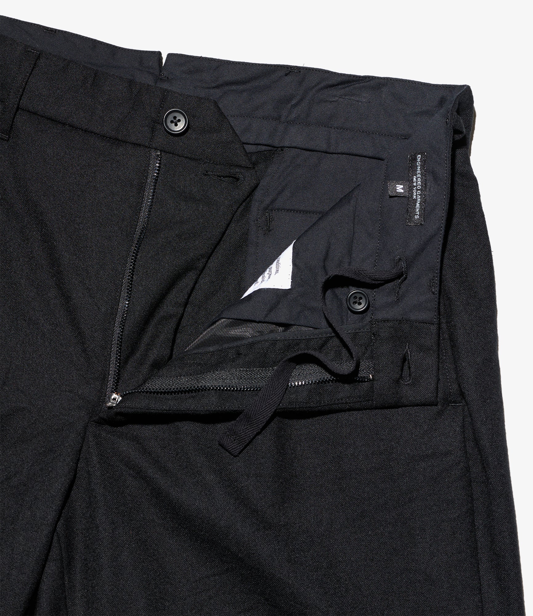 Andover Pant – Black High Count Worsted Wool