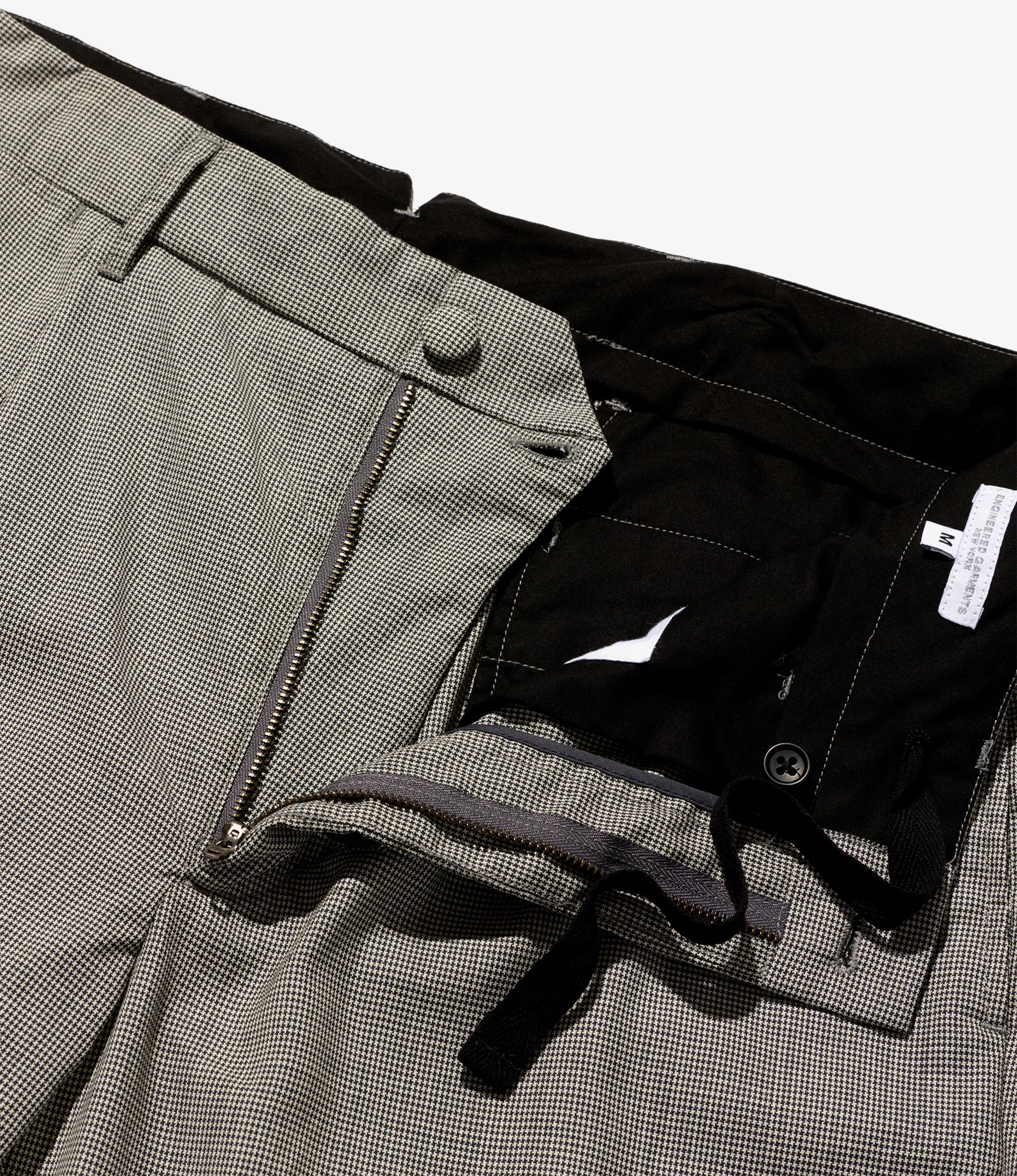 Andover Pant – Grey Micro Houndstooth Tropical Wool