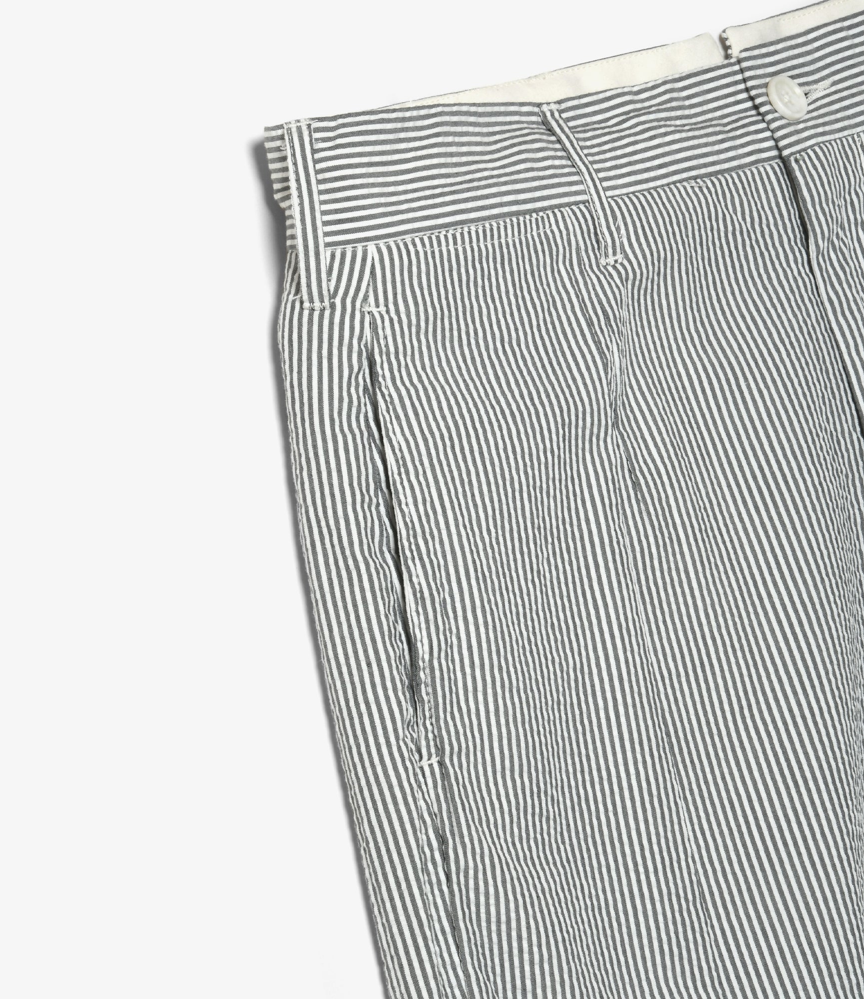 Andover Pant – Navy Stripe Cotton Seersucker