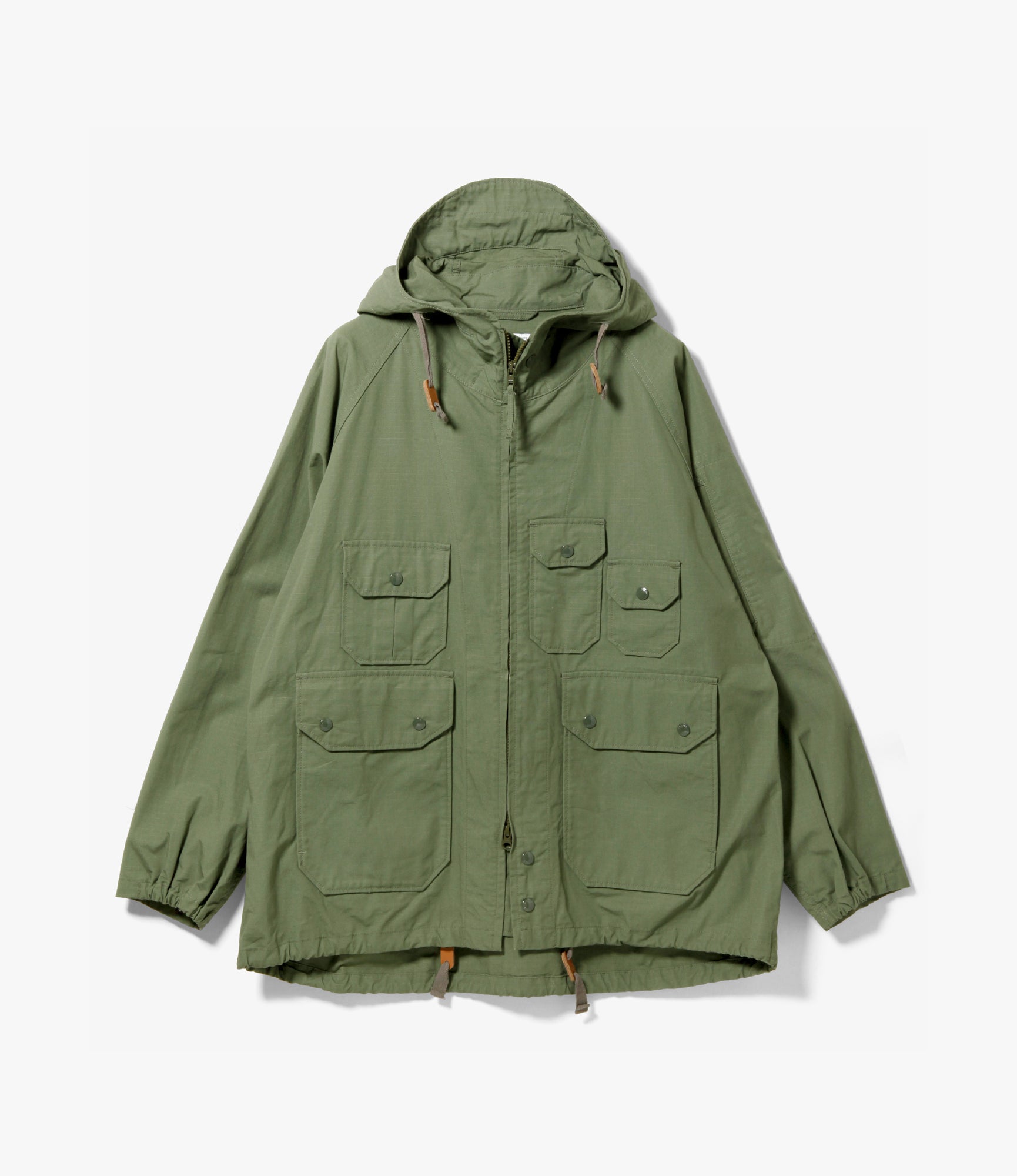 Atlantic Parka – Olive Ripstop Cotton