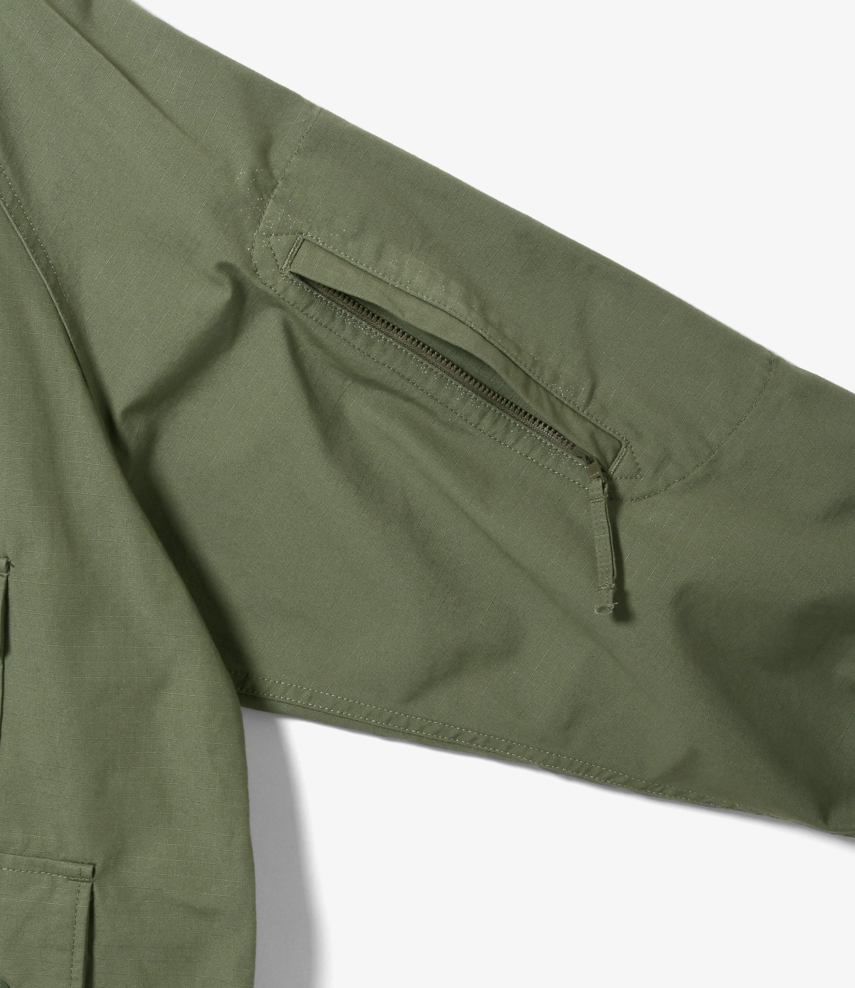 Atlantic Parka – Olive Ripstop Cotton