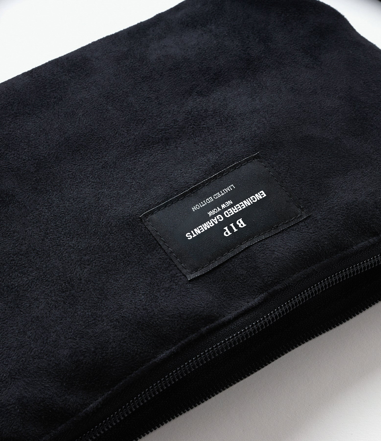 Micro Tote – Black Polyester Fake Suede