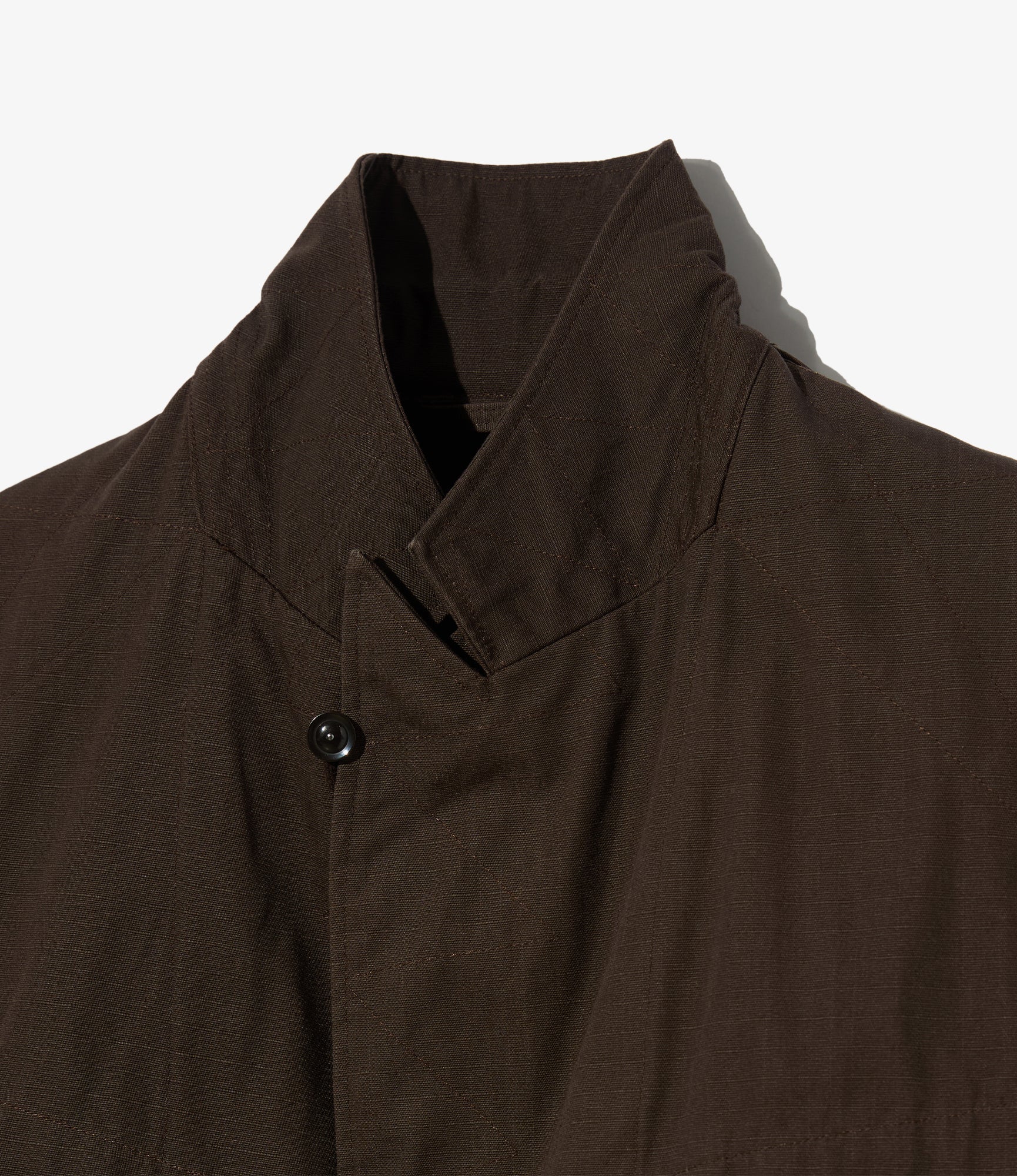 Bedford Jacket – Dark Brown Heavy Ripstop Cotton