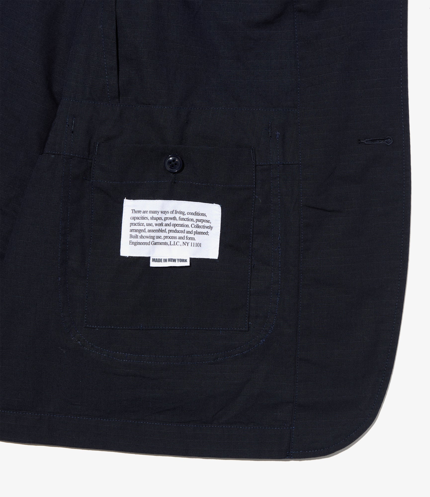 Bedford Jacket – Dark Navy Ripstop Cotton