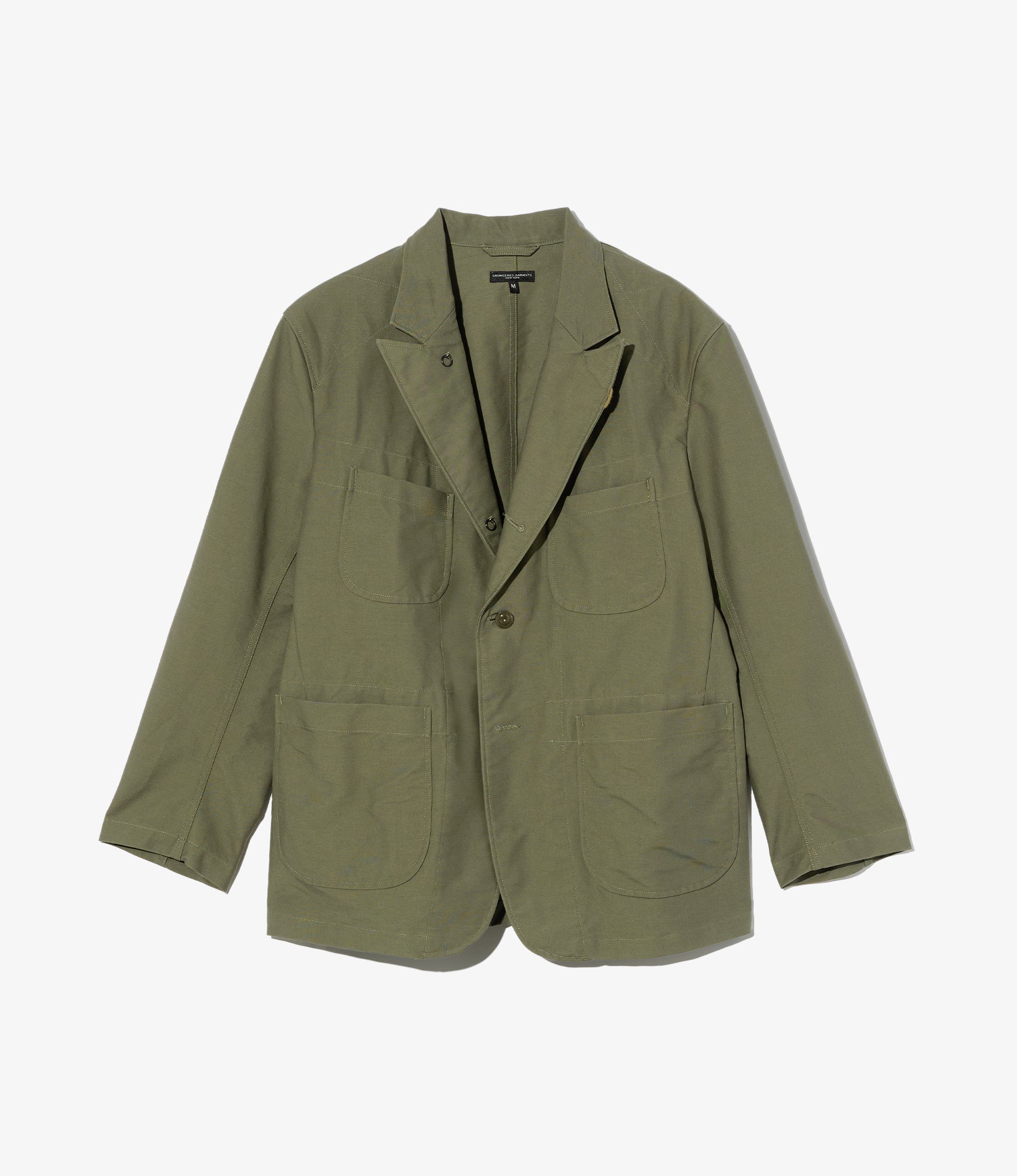 Bedford Jacket – Olive Cotton Double Cloth