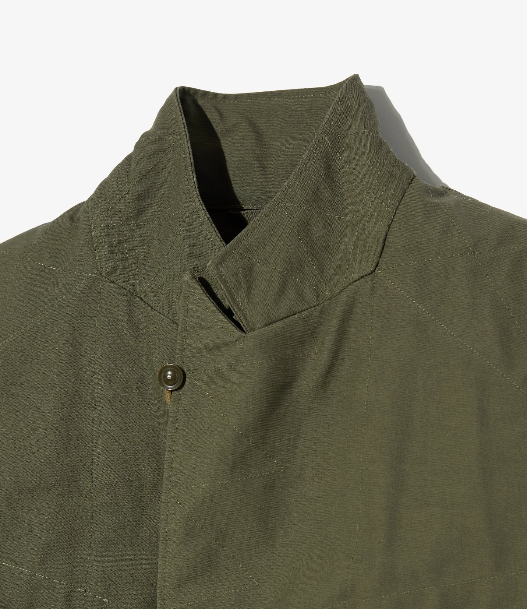 Bedford Jacket – Olive Cotton Double Cloth