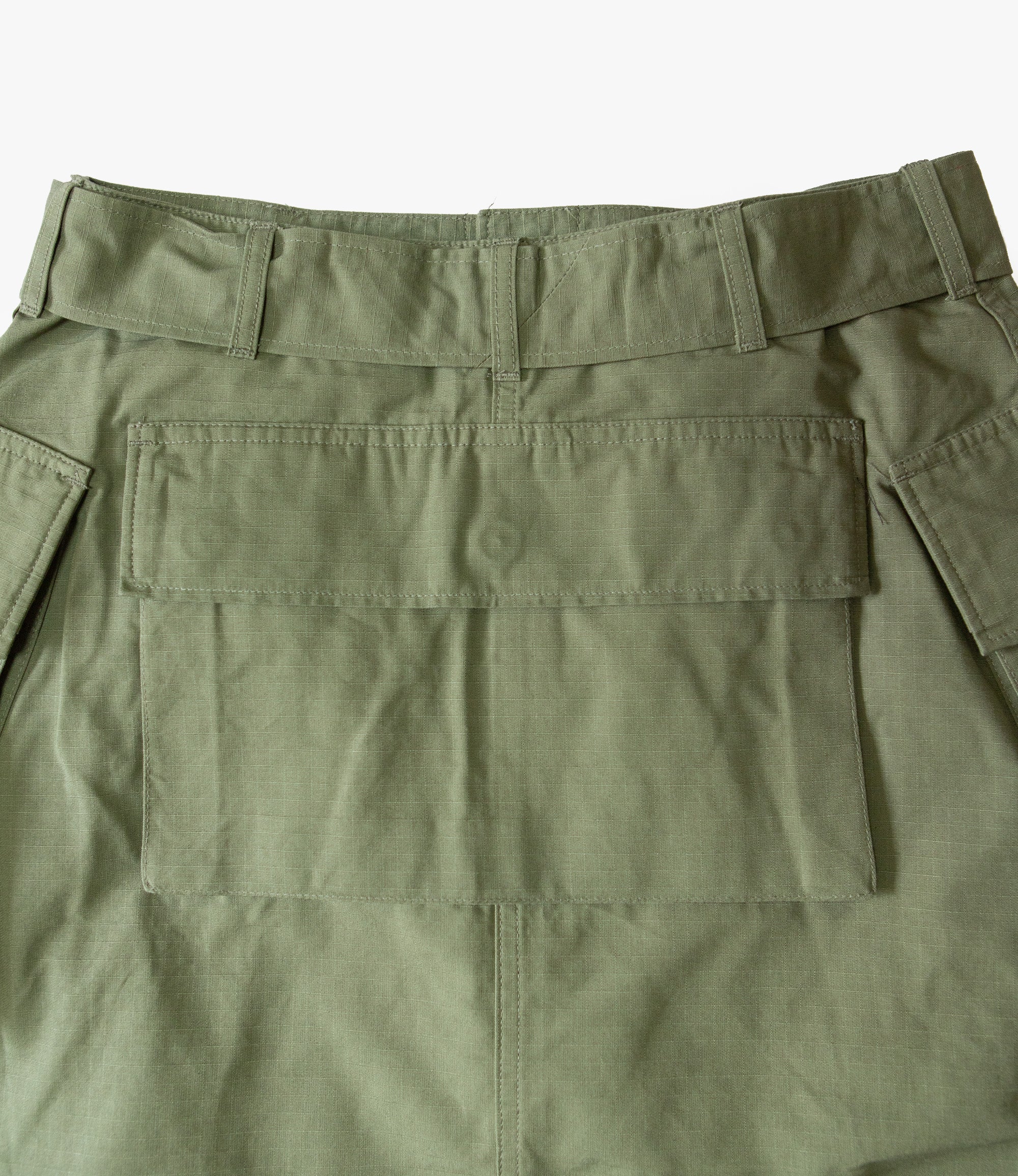 Engineered Garments Blank Label Monkey Skirt – Olive Cotton Ripstop – Engineered Garments Blank Label – Nepenthes London