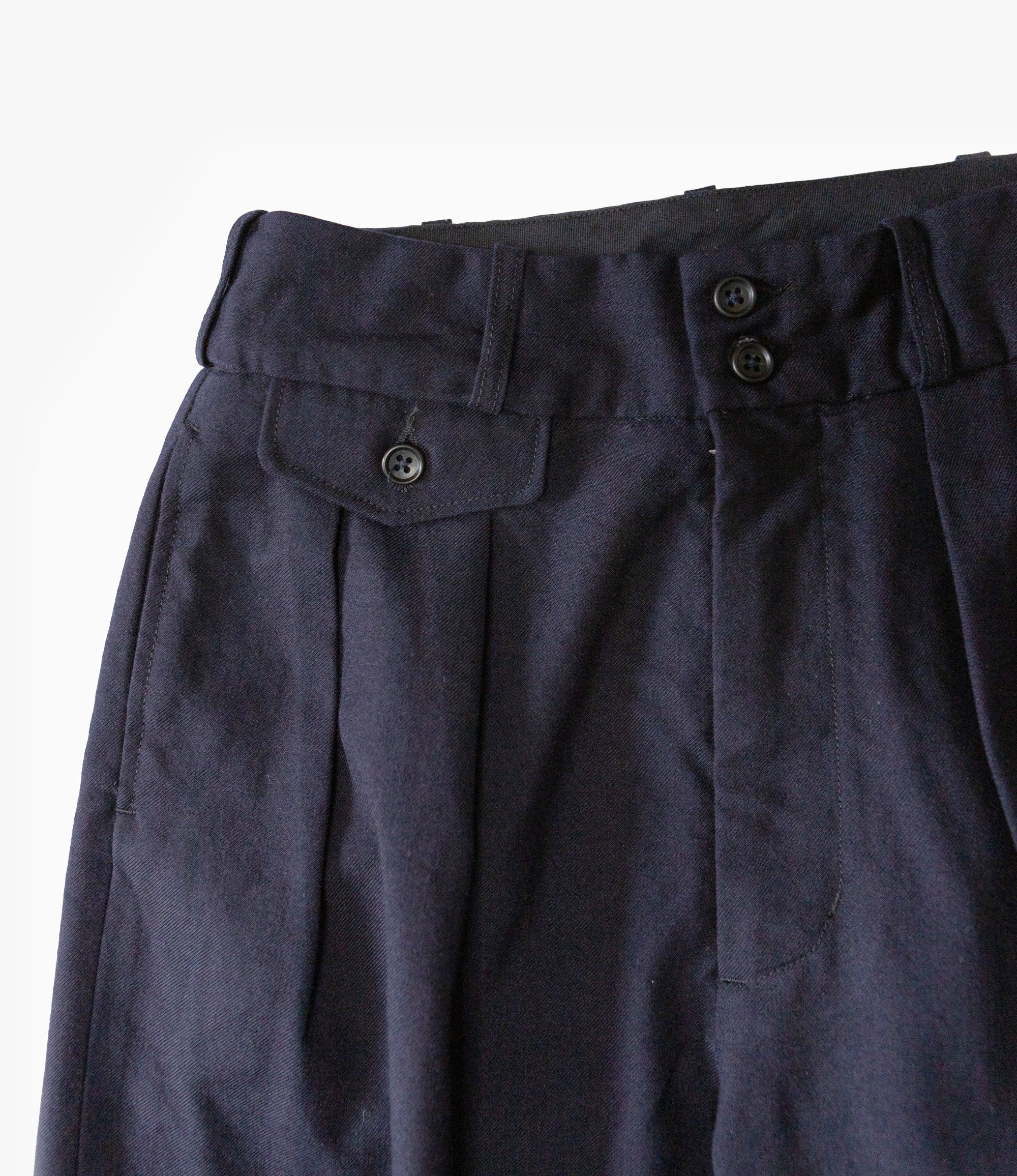 Engineered Garments Blank Label Arthur Pant - Dark Navy Wool Uniform Serge – Engineered Garments Blank Label – Nepenthes London