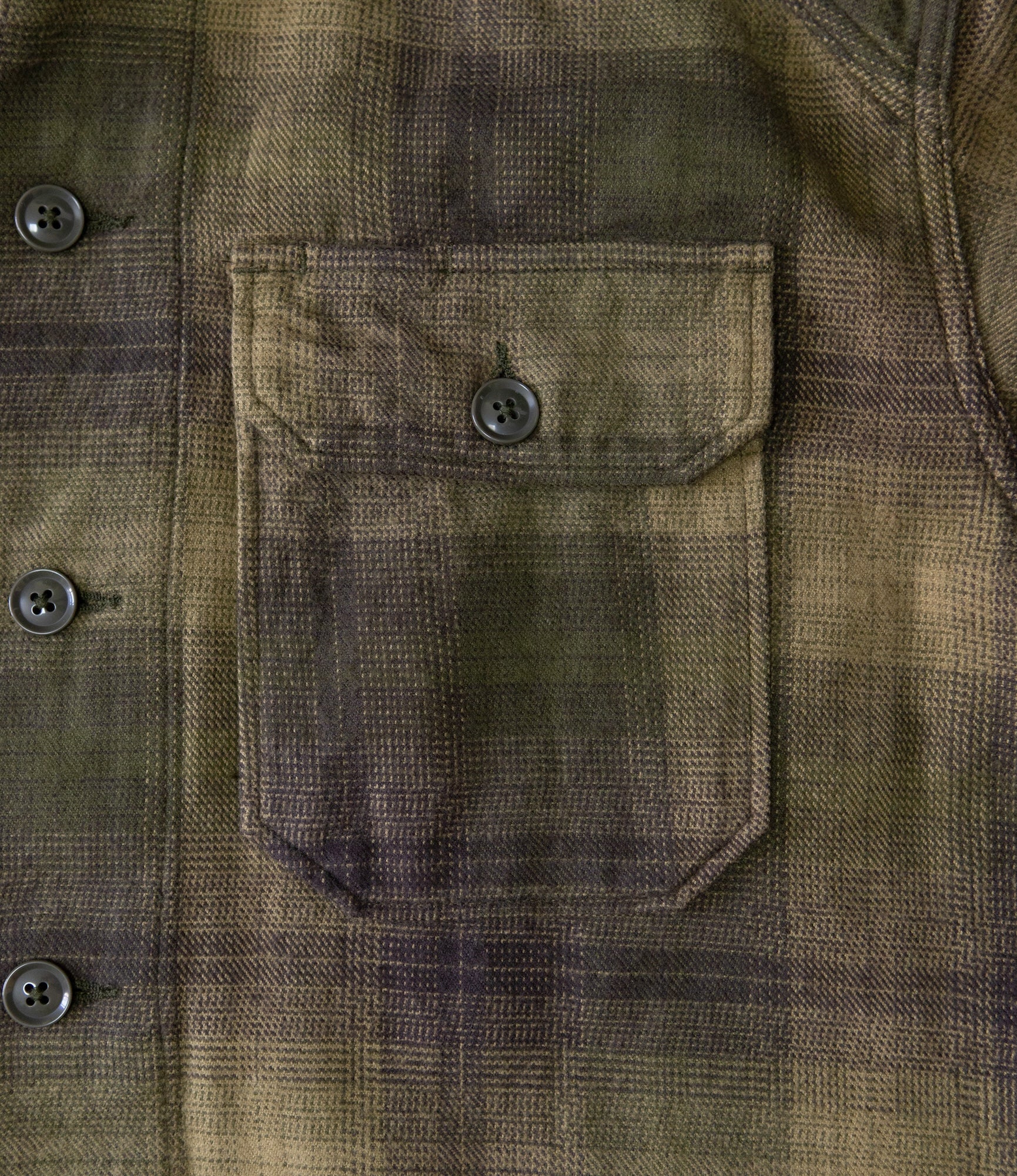 Engineered Garments Blank Label M51 Dress - Olive Check Flannel – Engineered Garments Blank Label – Nepenthes London