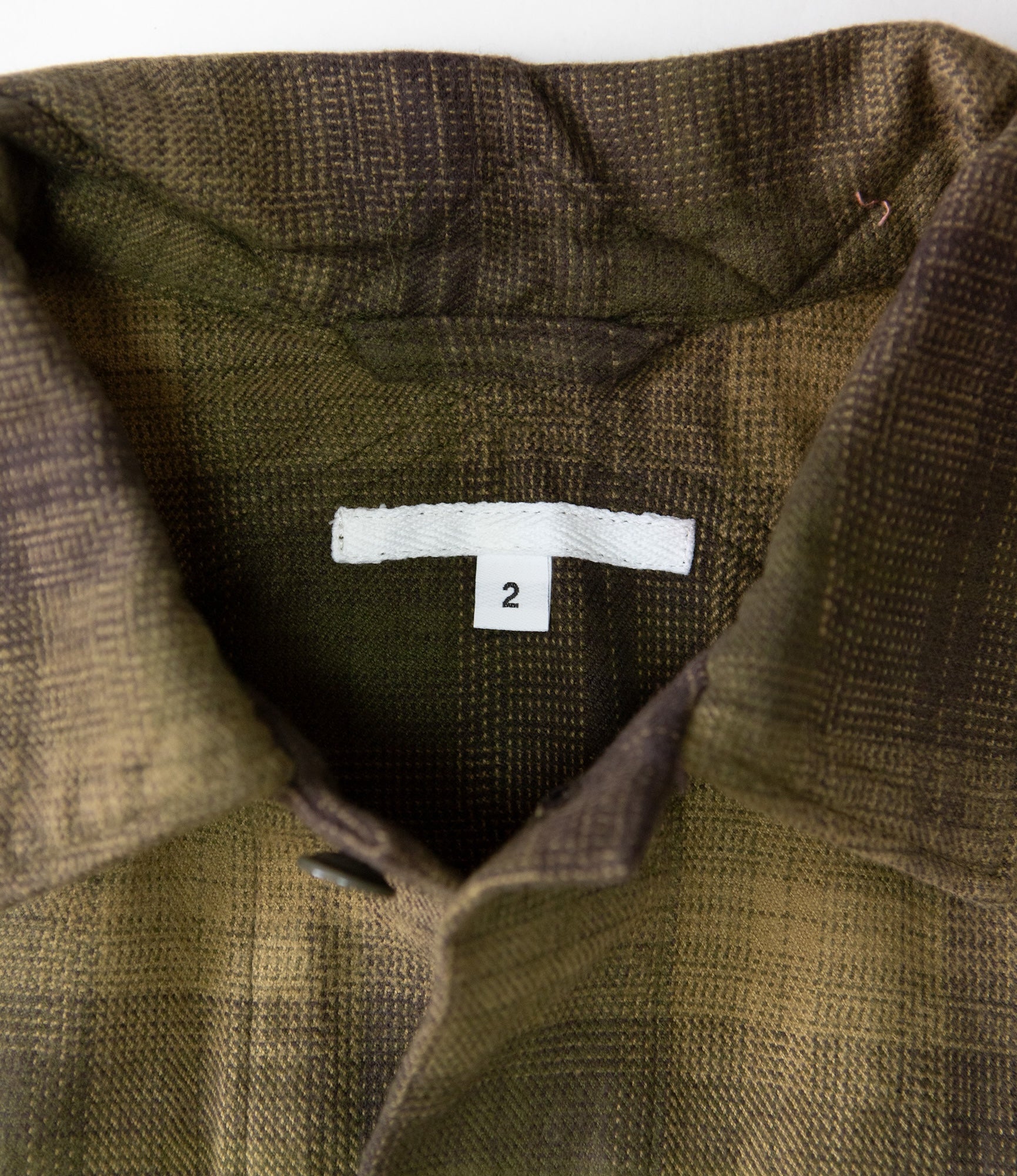 Engineered Garments Blank Label M51 Dress - Olive Check Flannel – Engineered Garments Blank Label – Nepenthes London