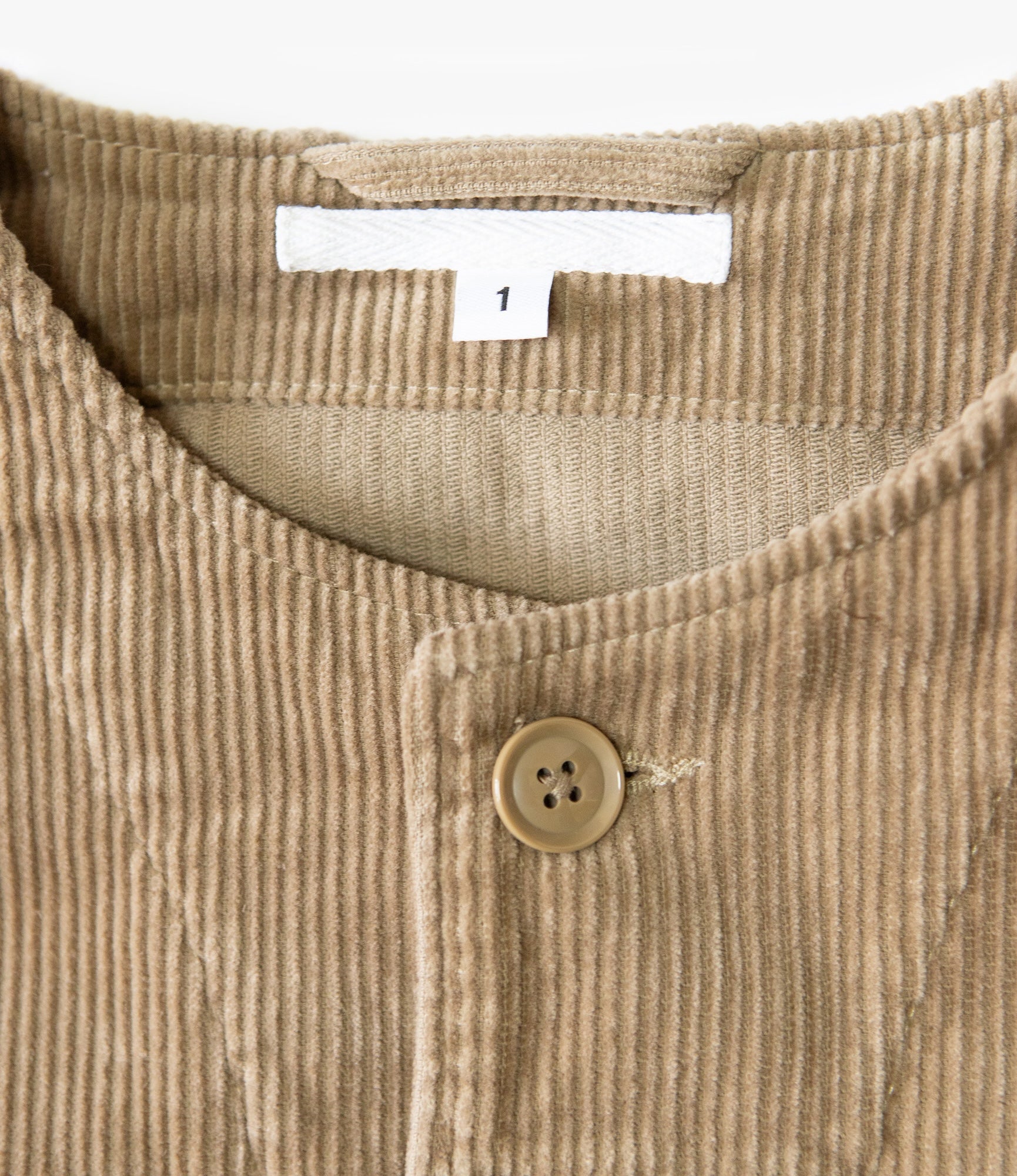 Engineered Garments Blank Label Cropped BDU Jacket – Khaki 8W Corduroy – Engineered Garments Blank Label – Nepenthes London