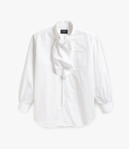 Oversized Ascot Shirt – White Oxford | Engineered Garments