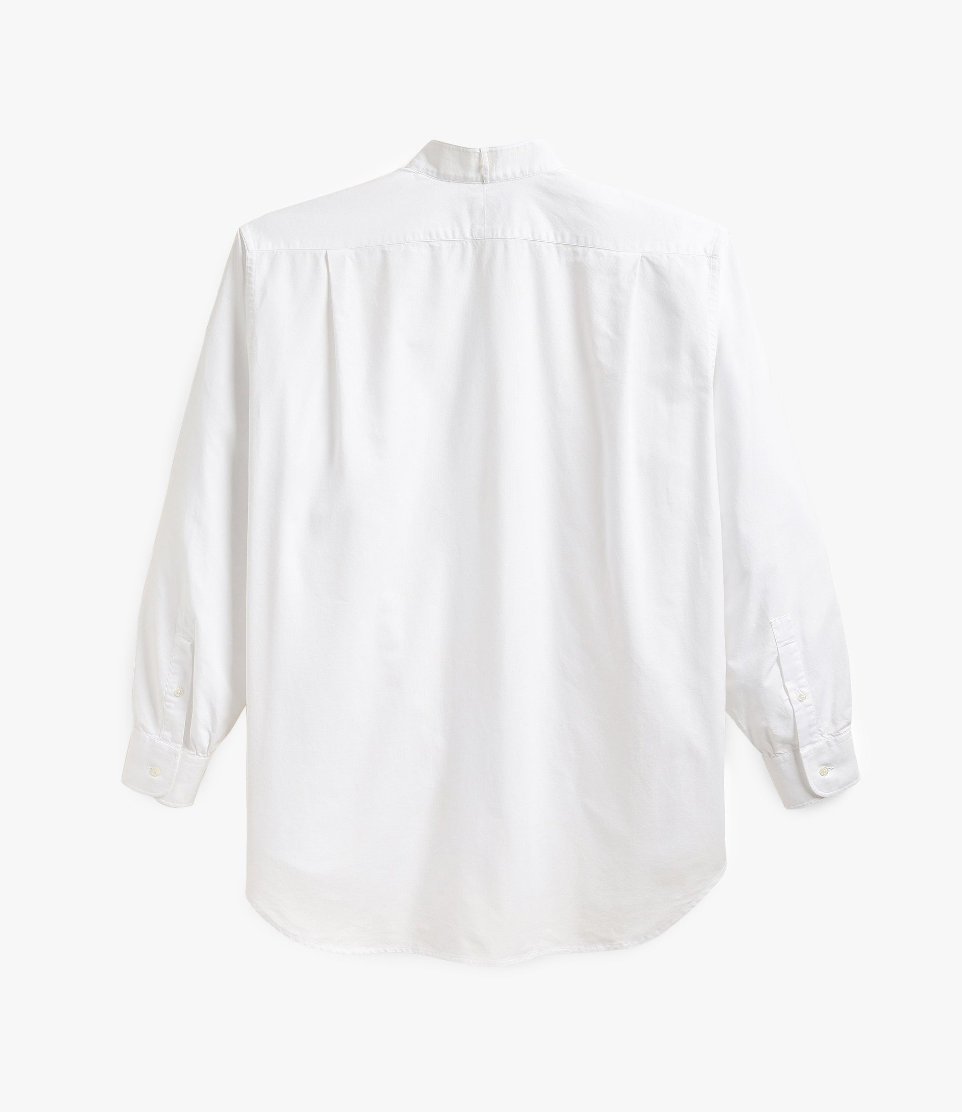 Oversized Wing Collar Shirt – White Oxford