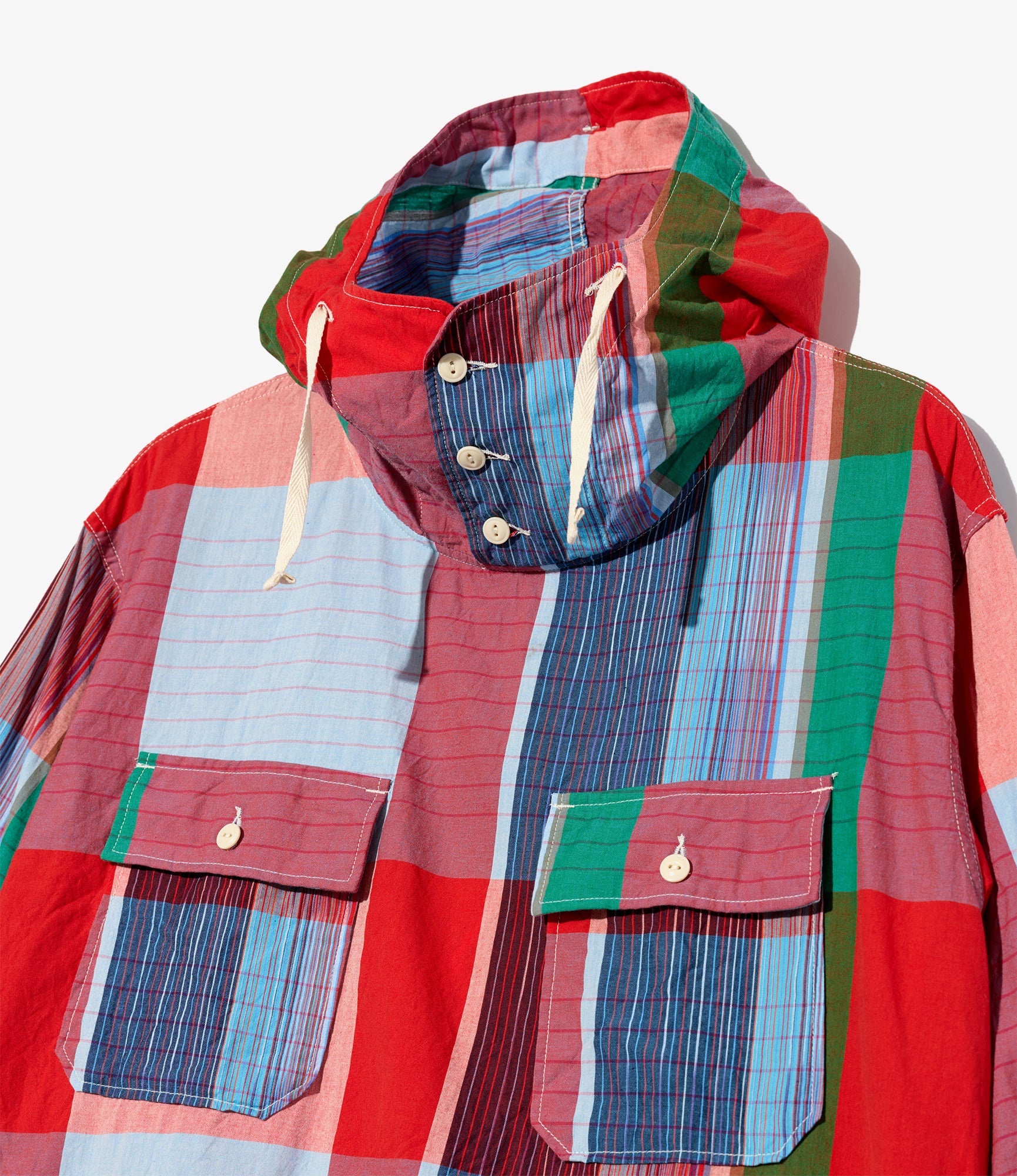 Cagoule Shirt – Red Big Madras Plaid