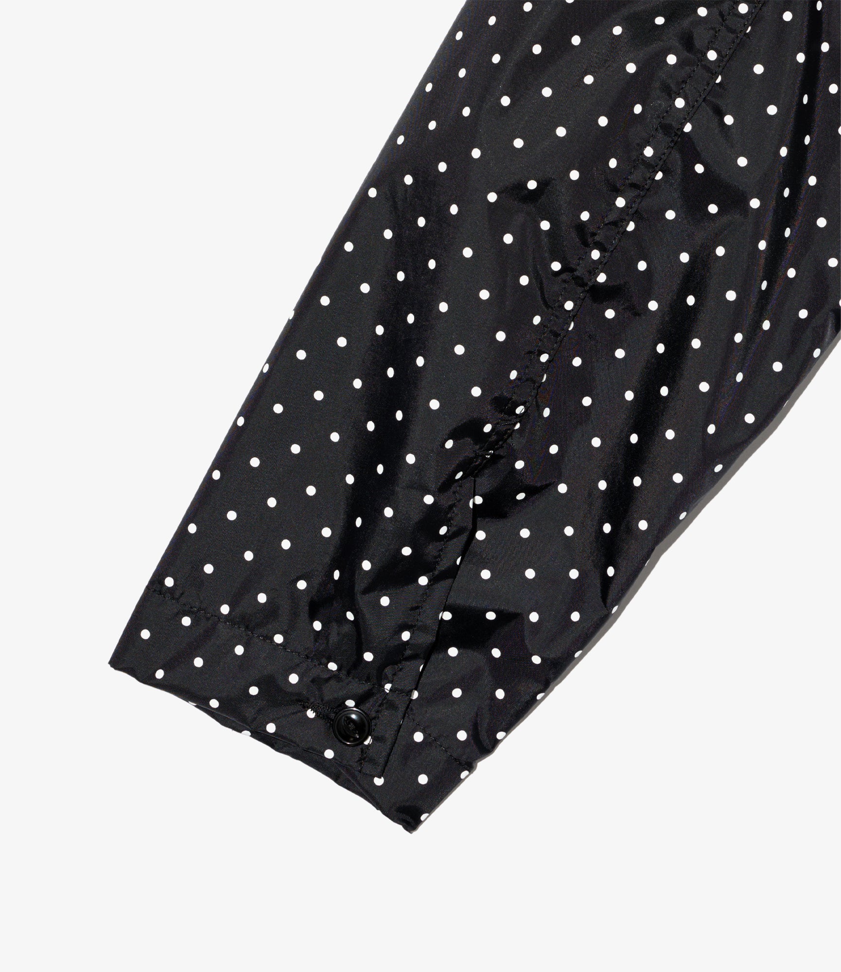 Cagoule Shirt – Black Polka Dot Taffeta