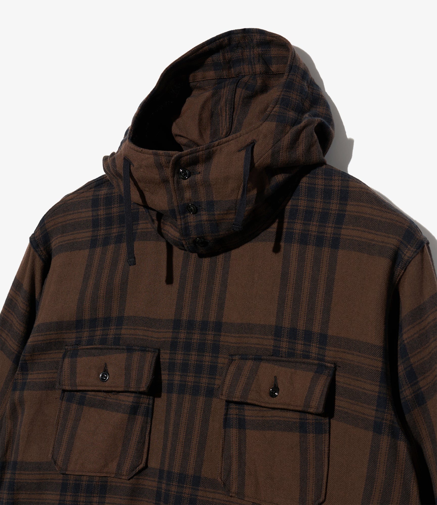 Cagoule Shirt – Brown/Black Plaid Flannel