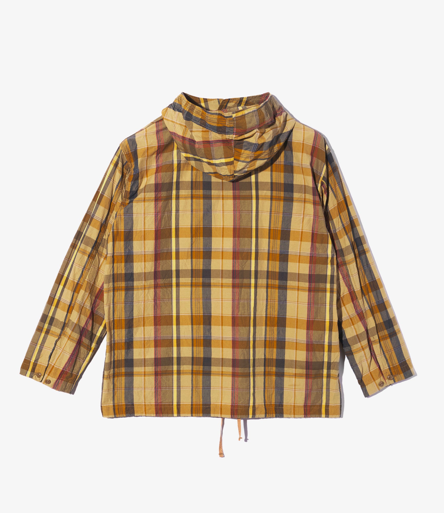 Cagoule Shirt – Olive Madras Plaid Cotton