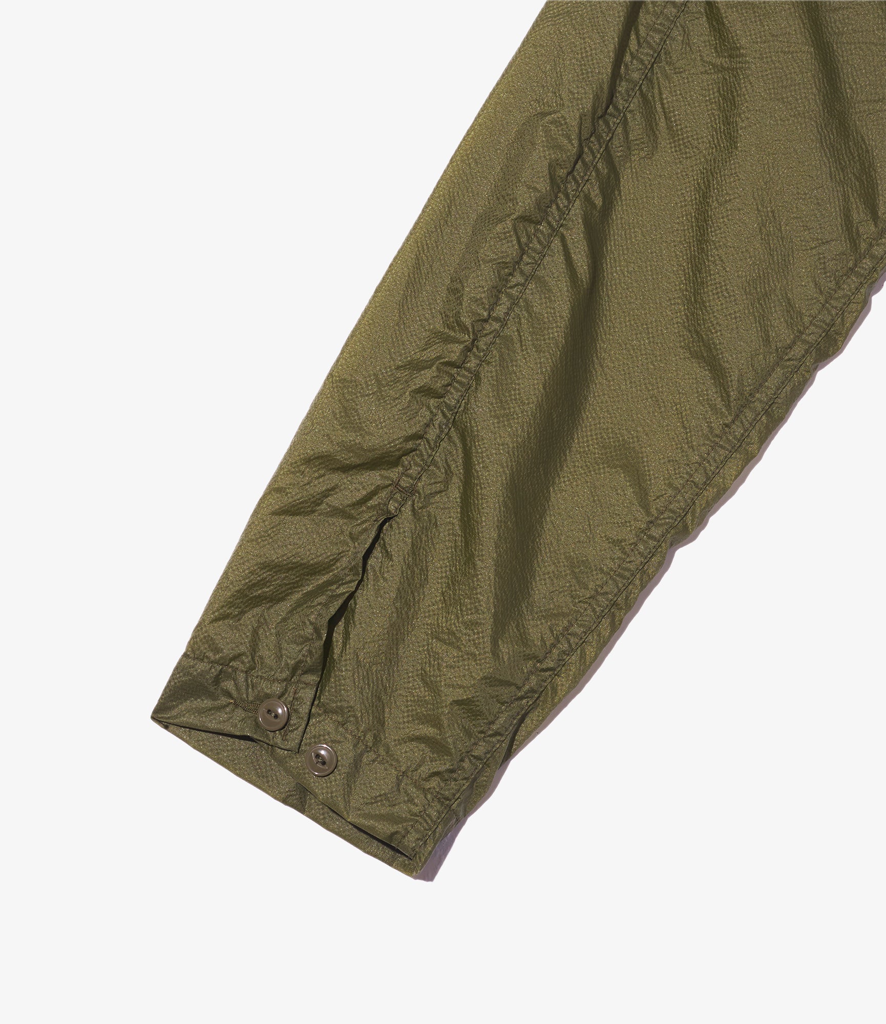 Cagoule Shirt – Olive Micro Ripstop Nylon