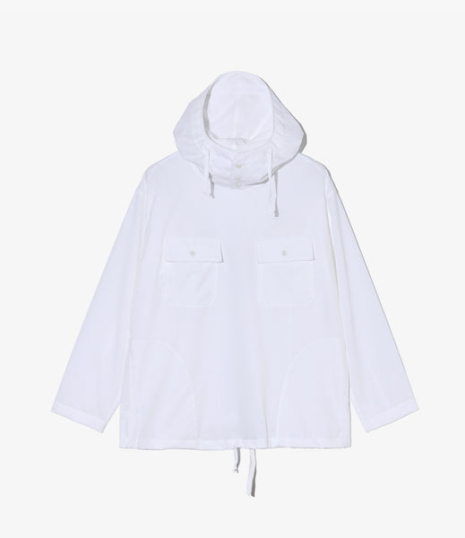 Cagoule Shirt – White Mesh | Engineered Garments | Nepenthes London