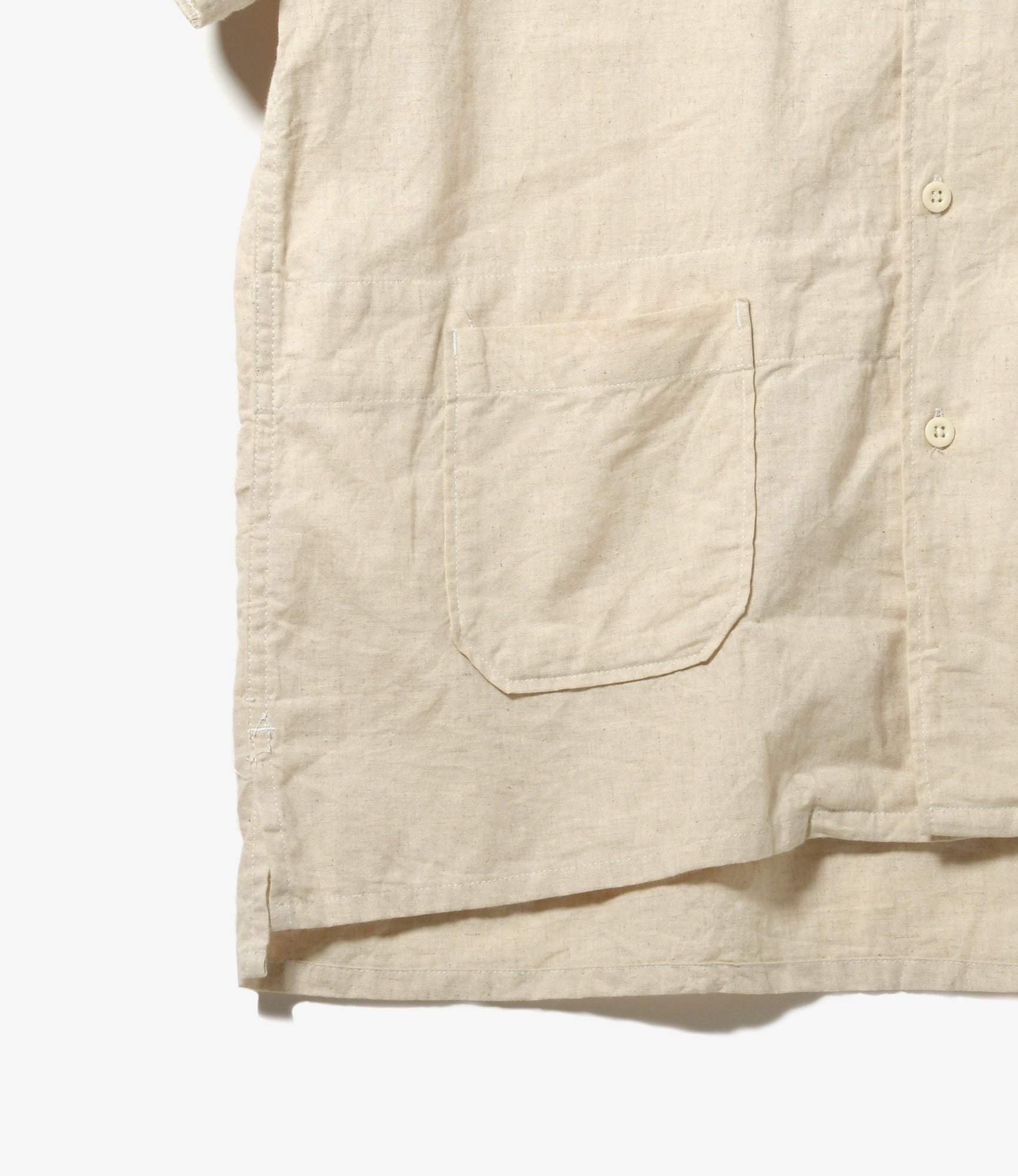 Camp Shirt – Natural Cotton/Linen Sheeting