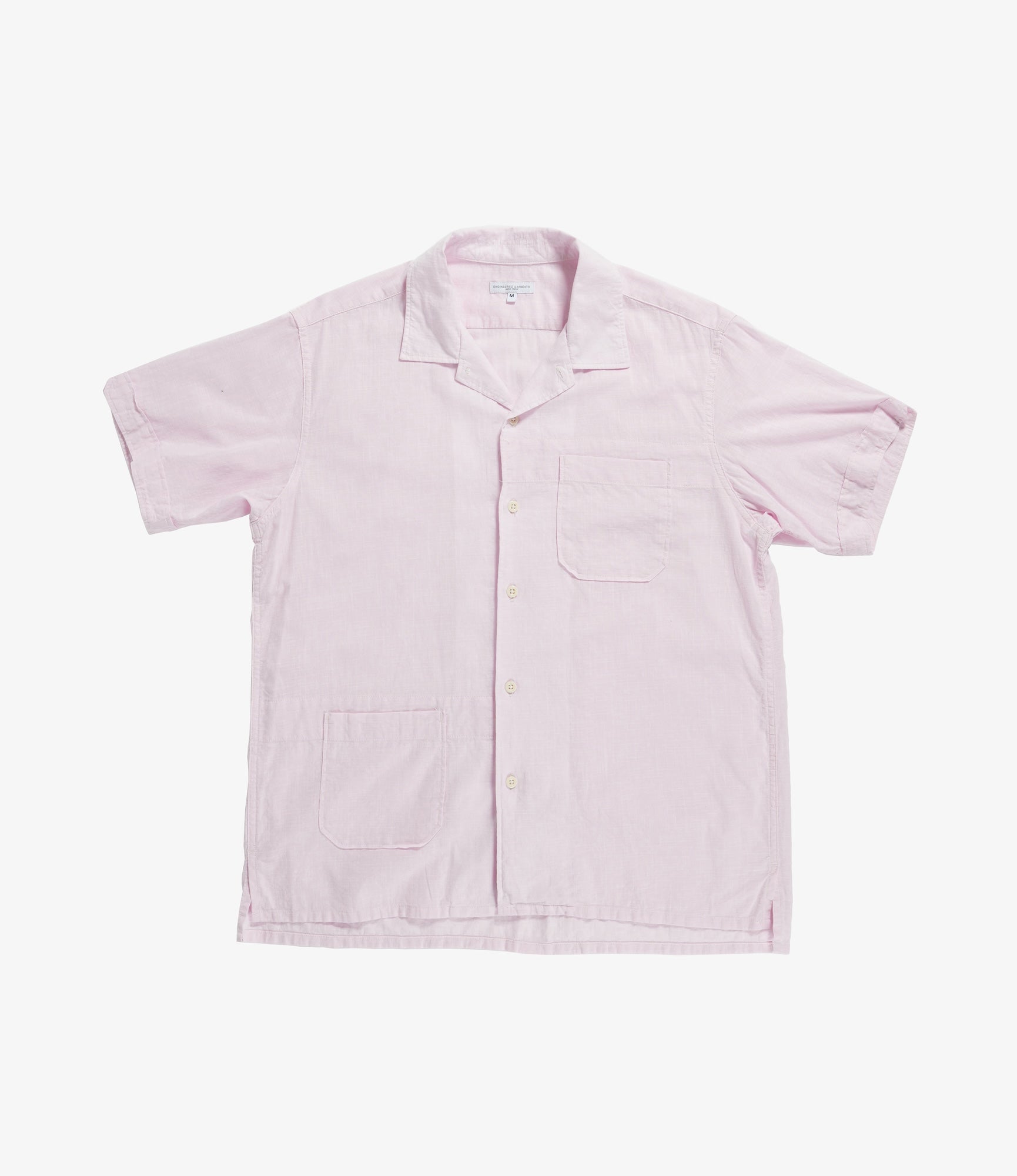 Engineered Garments Camp Shirt - Pink Cotton Handkerchief