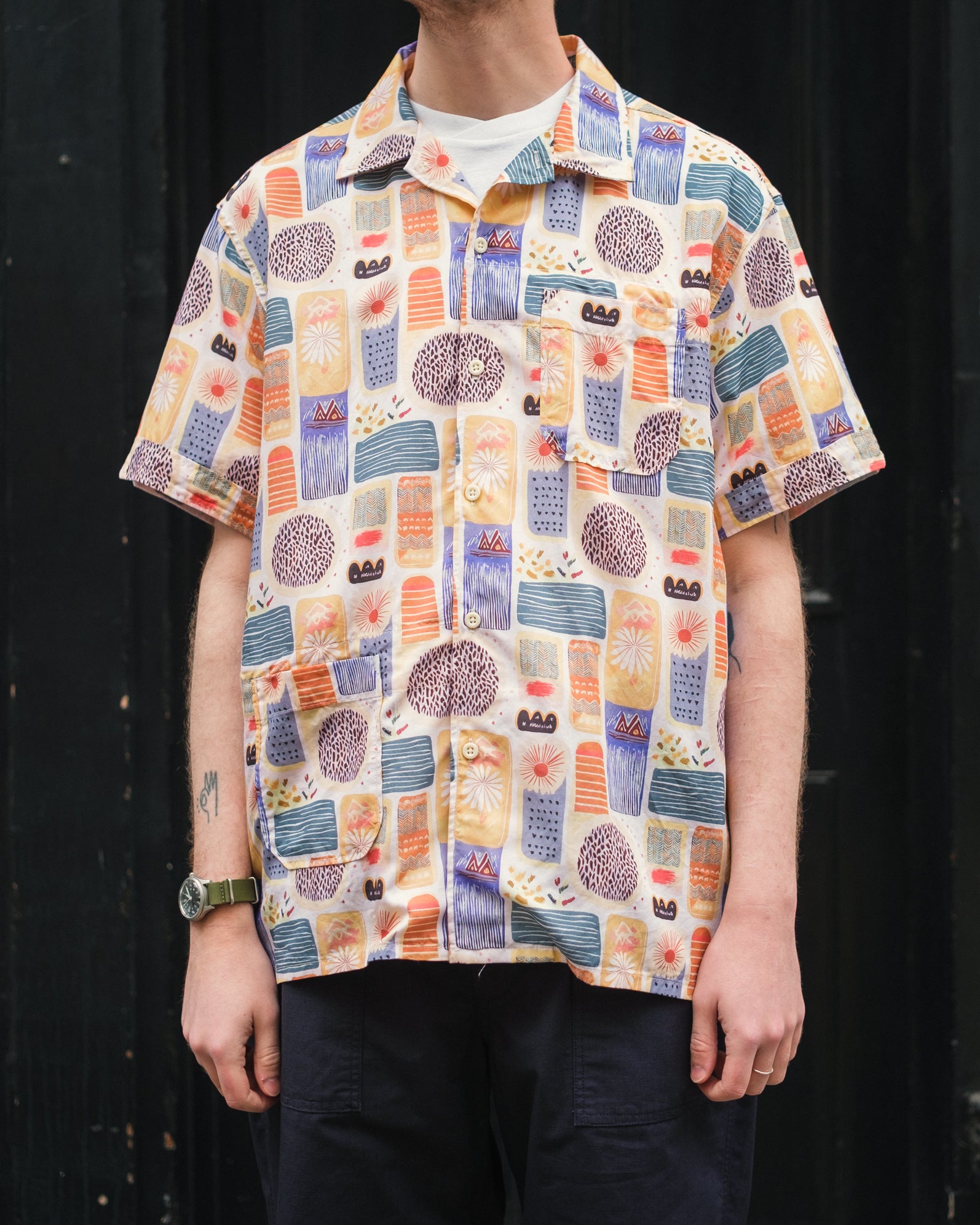 Camp Shirt – Jamaican Print Tencel