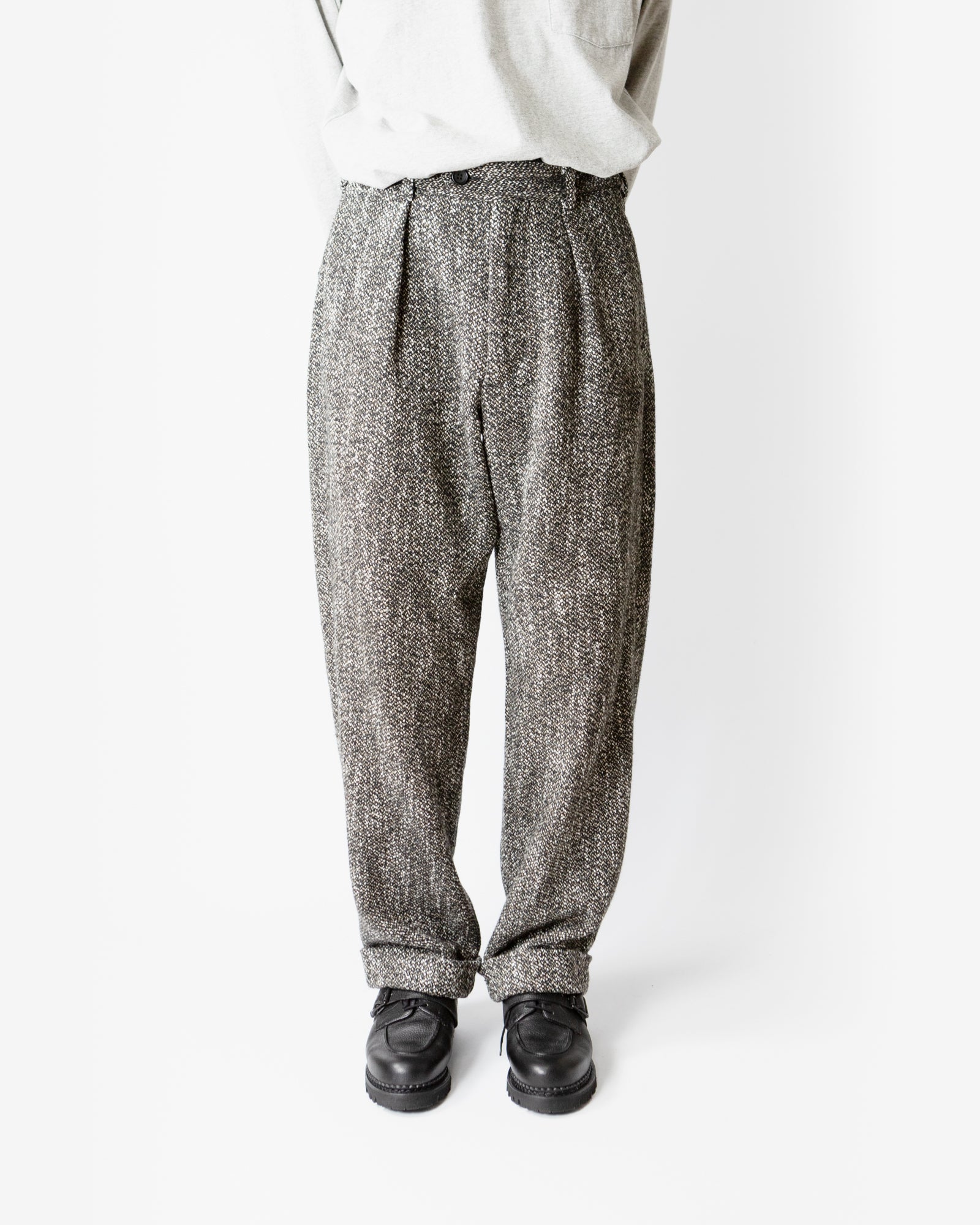 Carlyle Pant – Brown/Black Homespun Wool